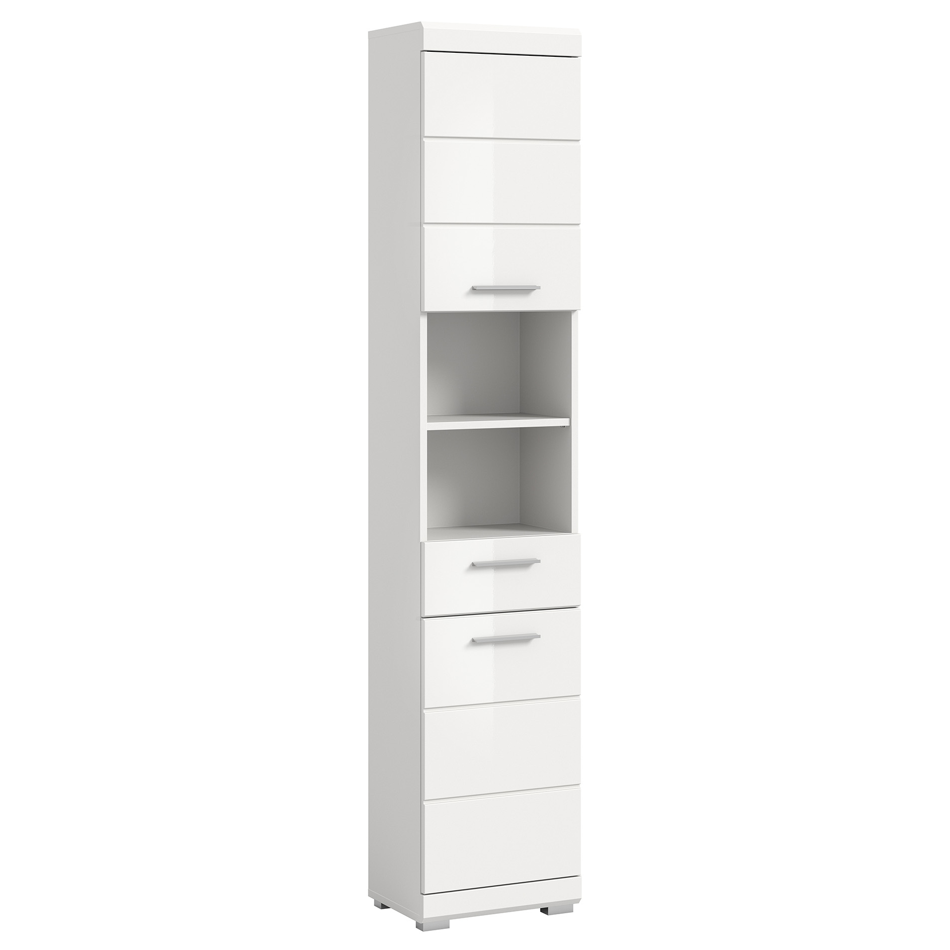Hochschrank SCOUT - weiß Hochglanz - weiß - 37 cm