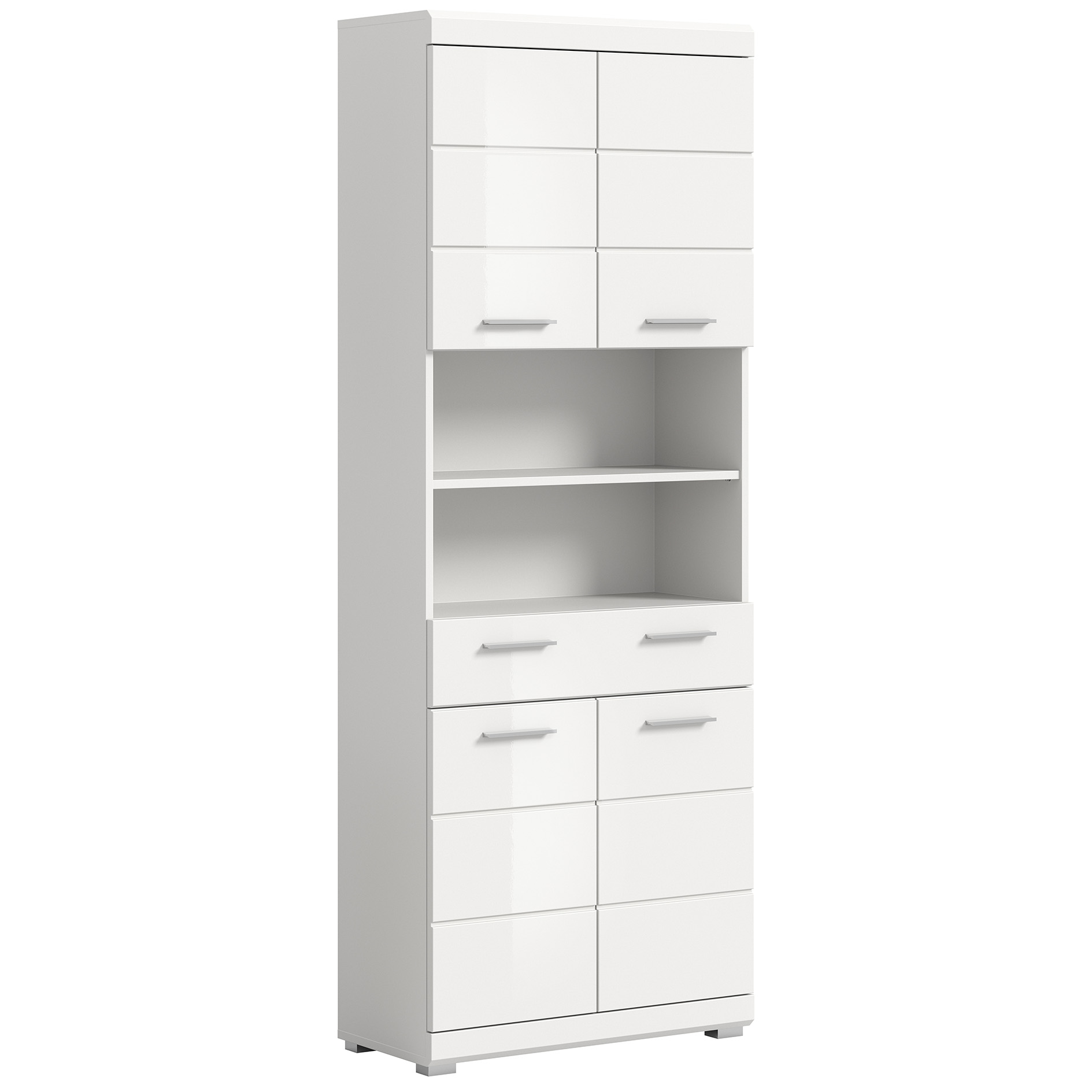 Hochschrank SCOUT - weiß Hochglanz - weiß - 74 cm