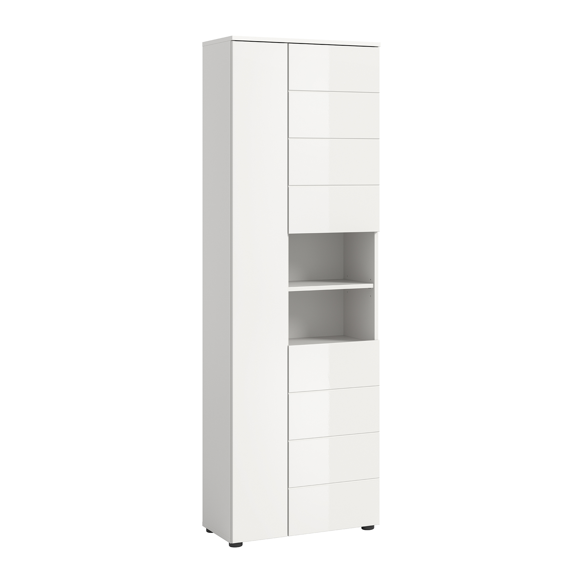 Hochschrank VIRA - weiß Hochglanz - 190 cm hoch