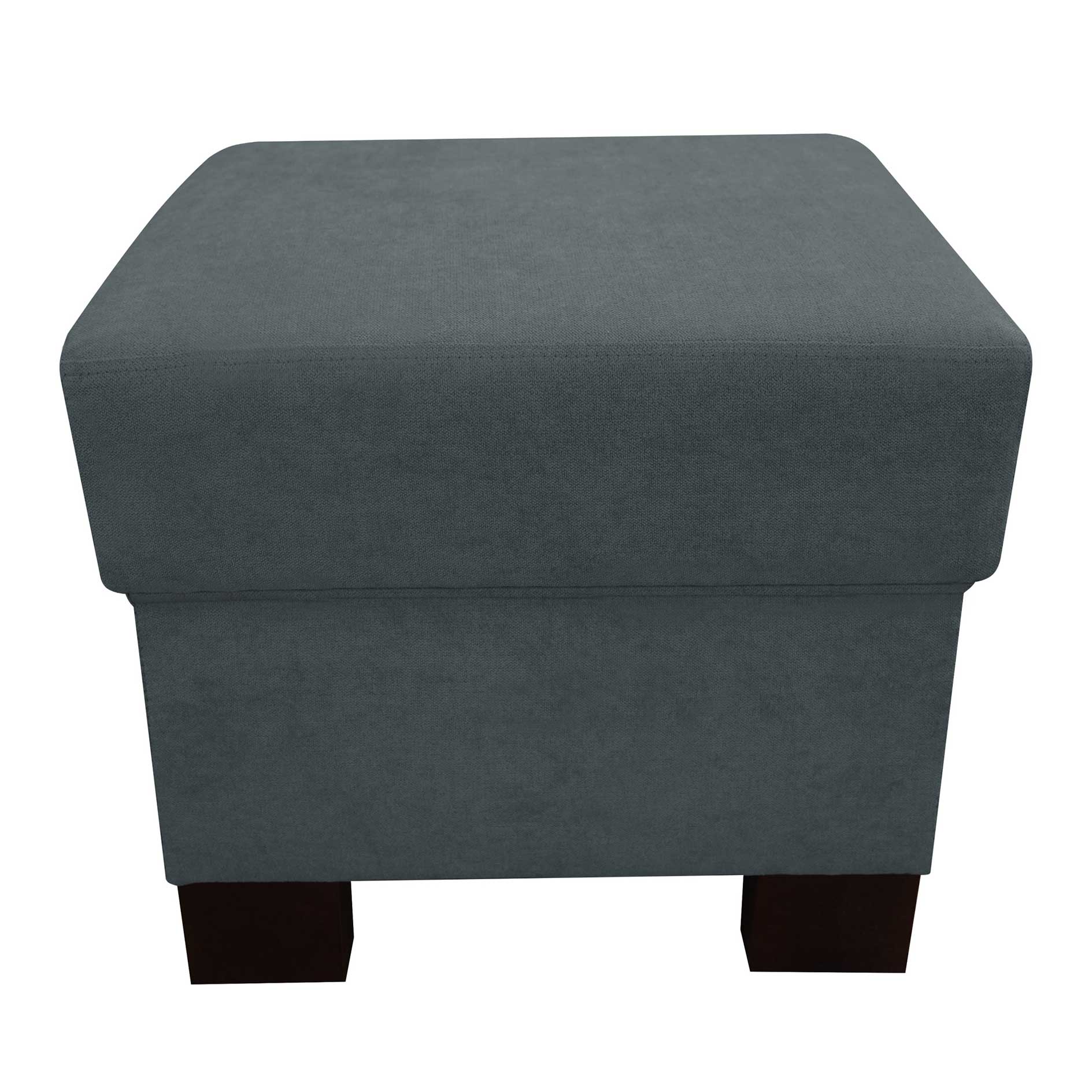 Hocker - anthracite - Kaltschaum-Polsterung - 51 cm breit