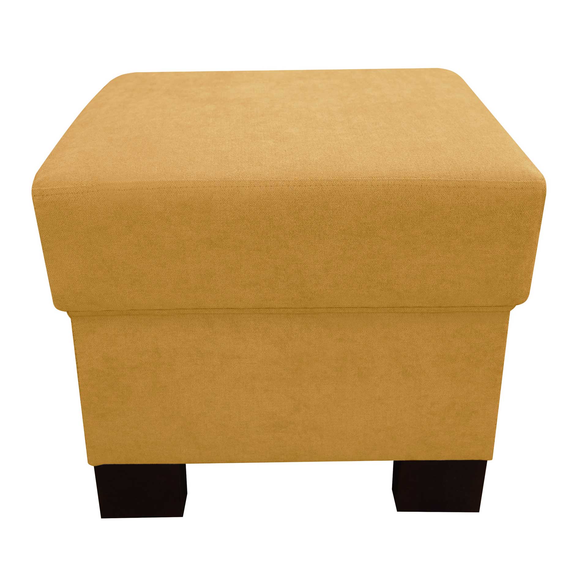 Hocker - bright gold - Kaltschaum-Polsterung - 51 cm breit