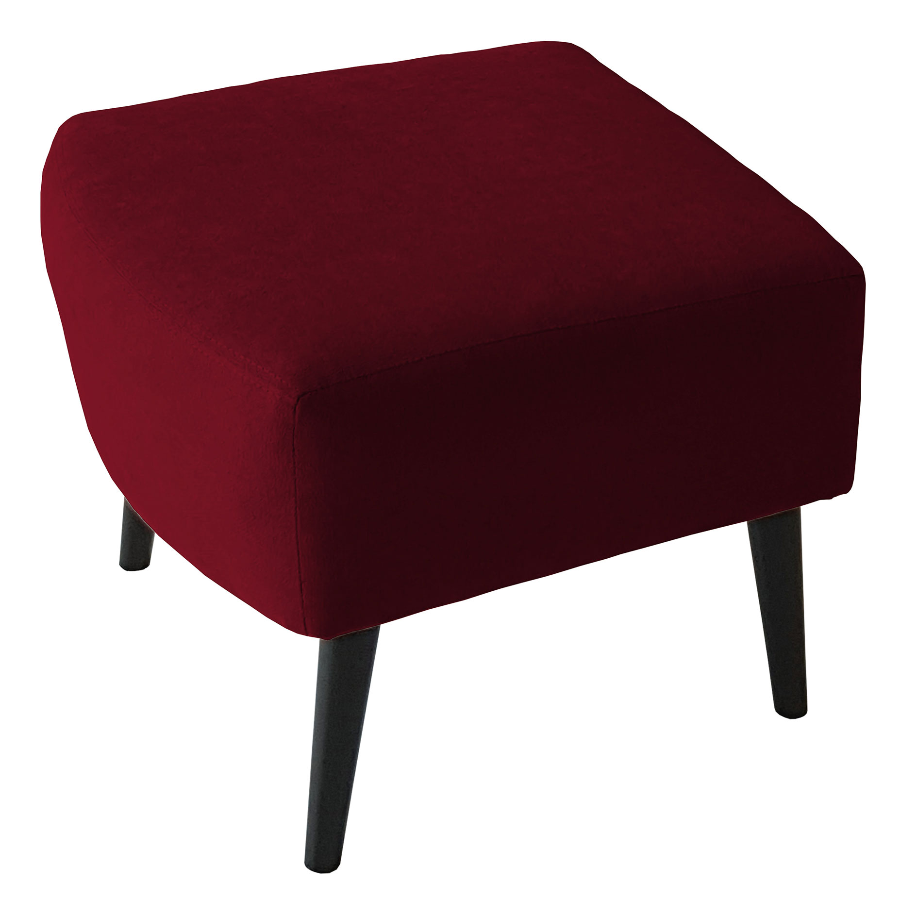Hocker - chianti - Wellenfederung - Microfaser