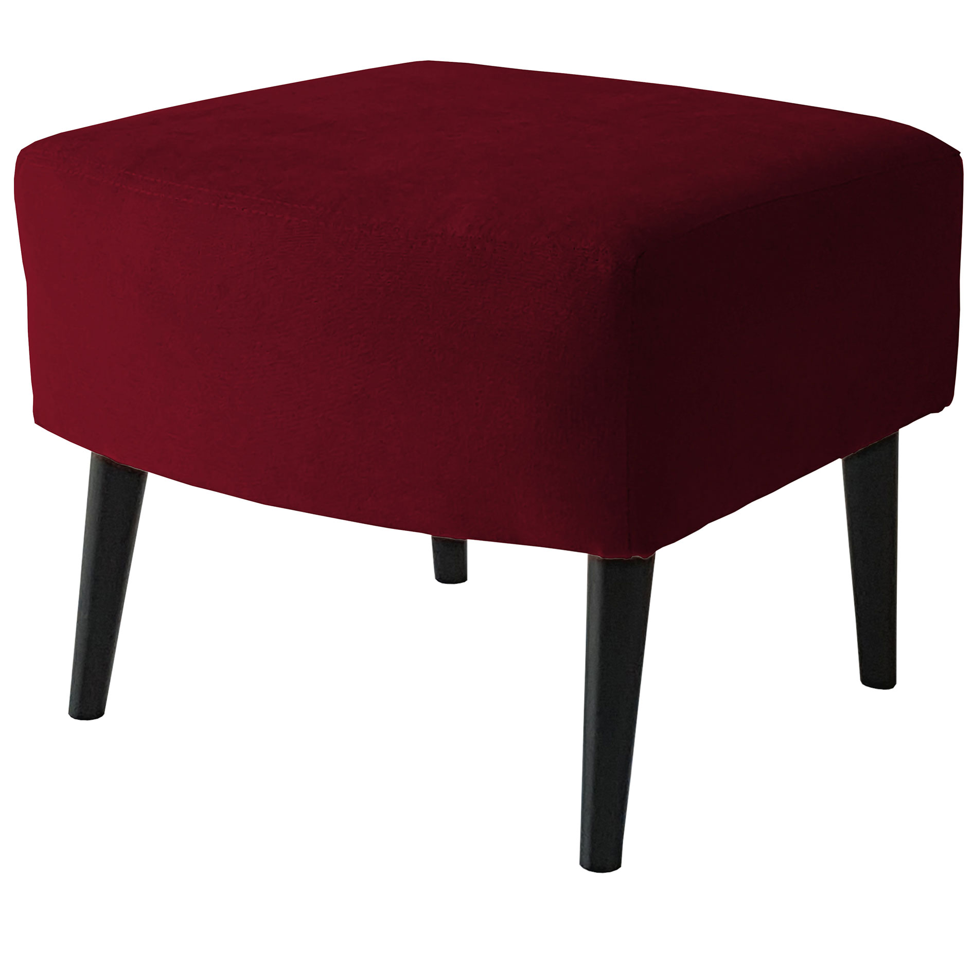 Hocker - chianti - Wellenfederung - Microfaser
