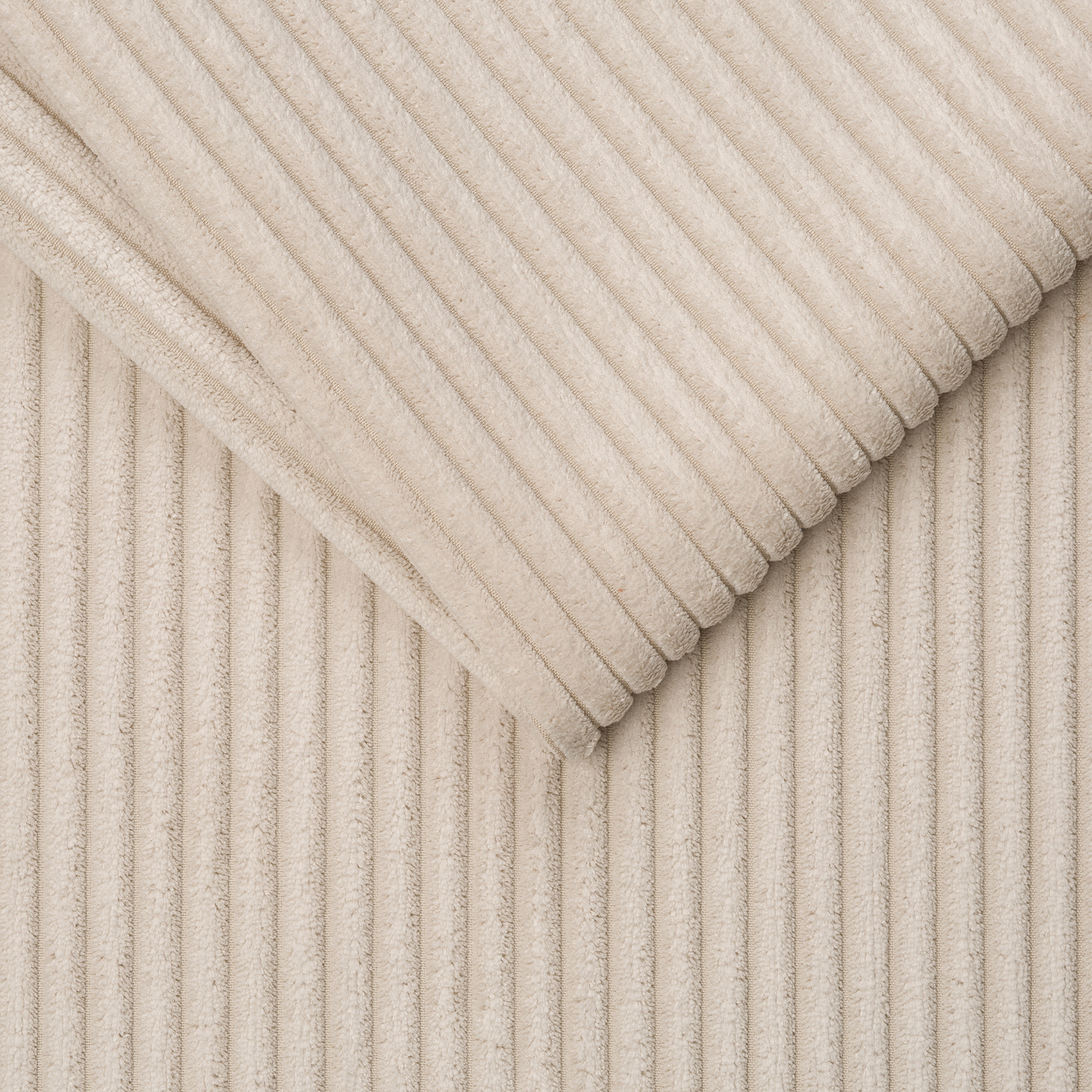 Hocker - cream - Cord - 45x45 cm