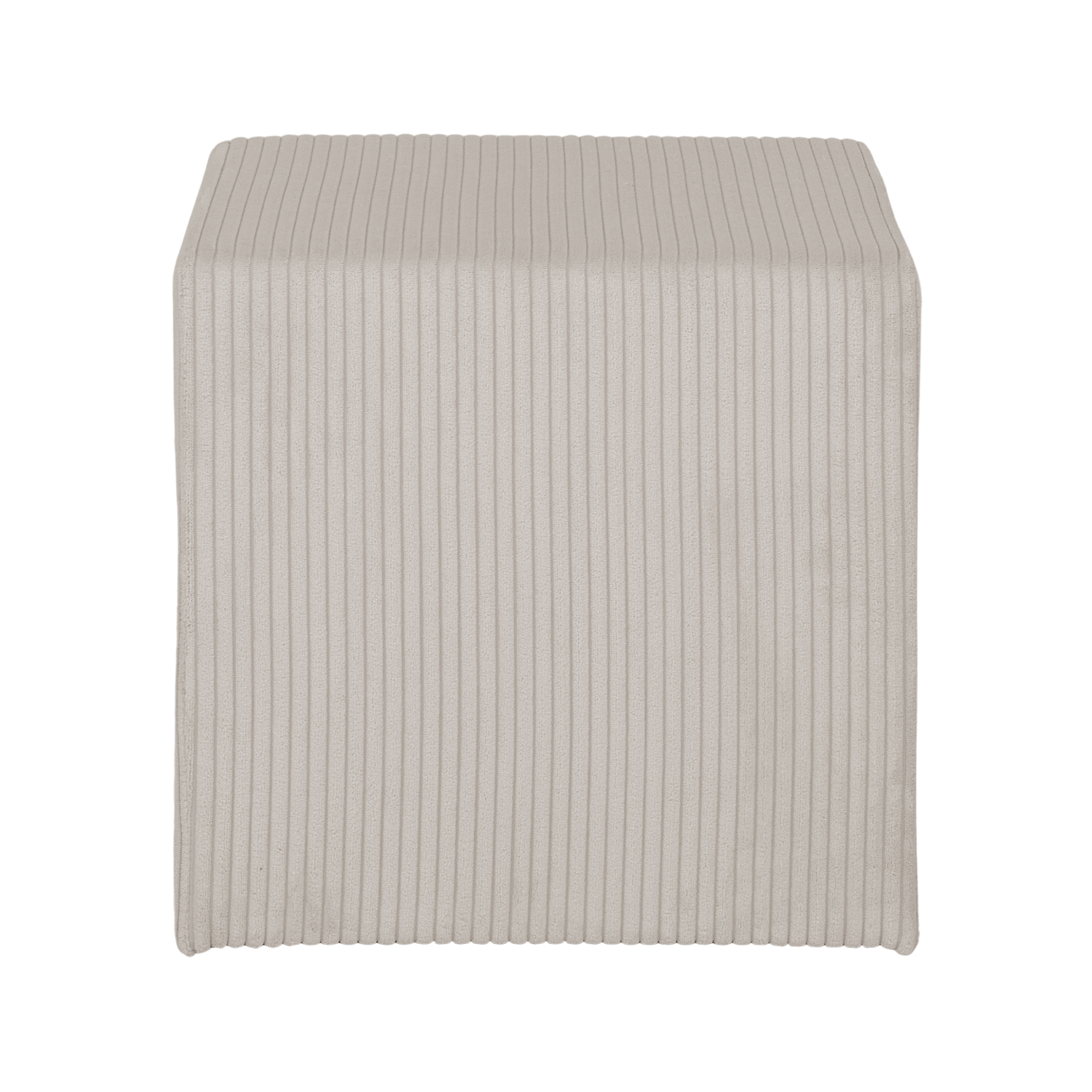 Hocker - cream - Cord - 45x45 cm