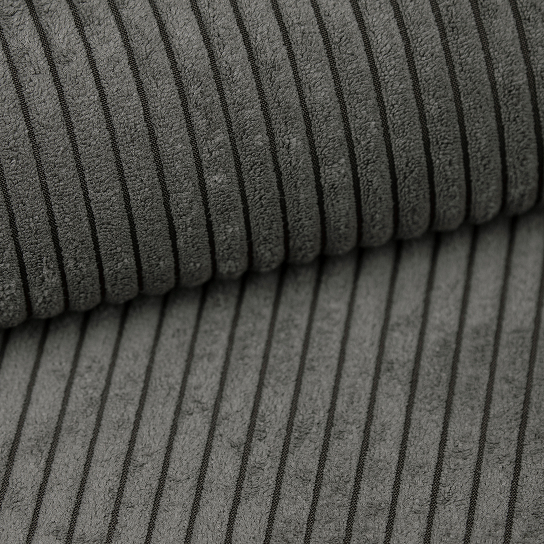 Hocker - dunkelgrau - Cord