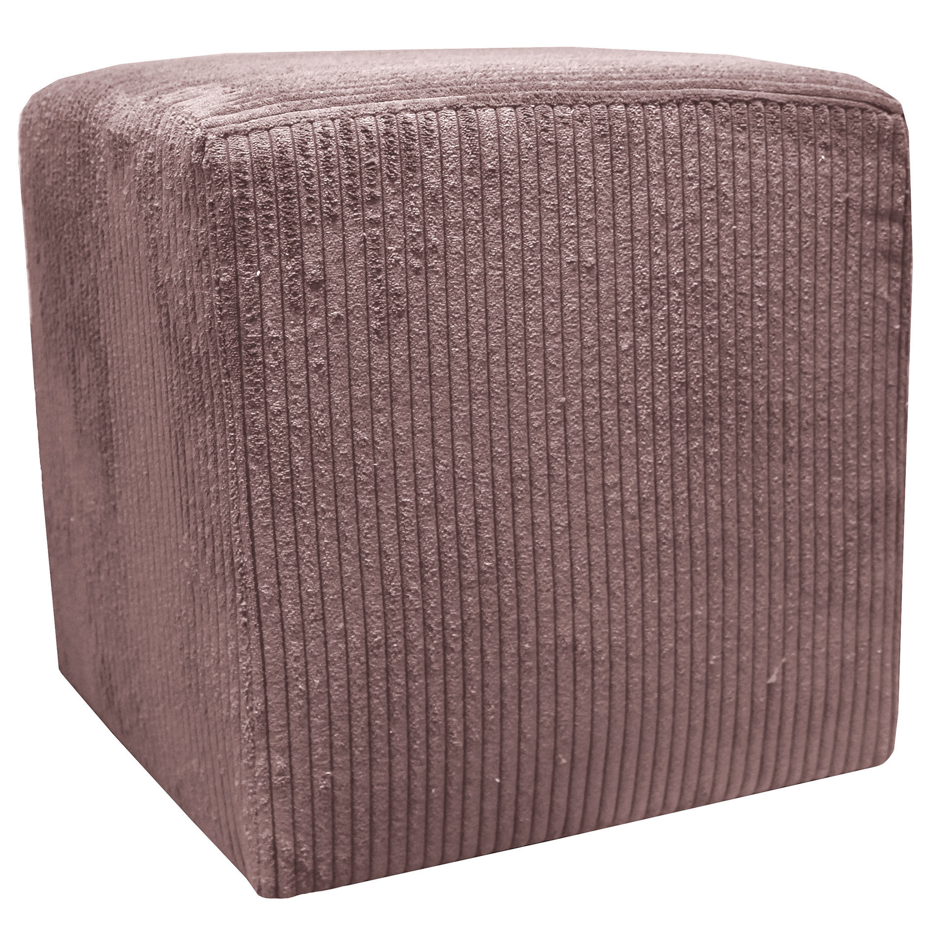 Hocker - flieder - Cord - 45x45 cm
