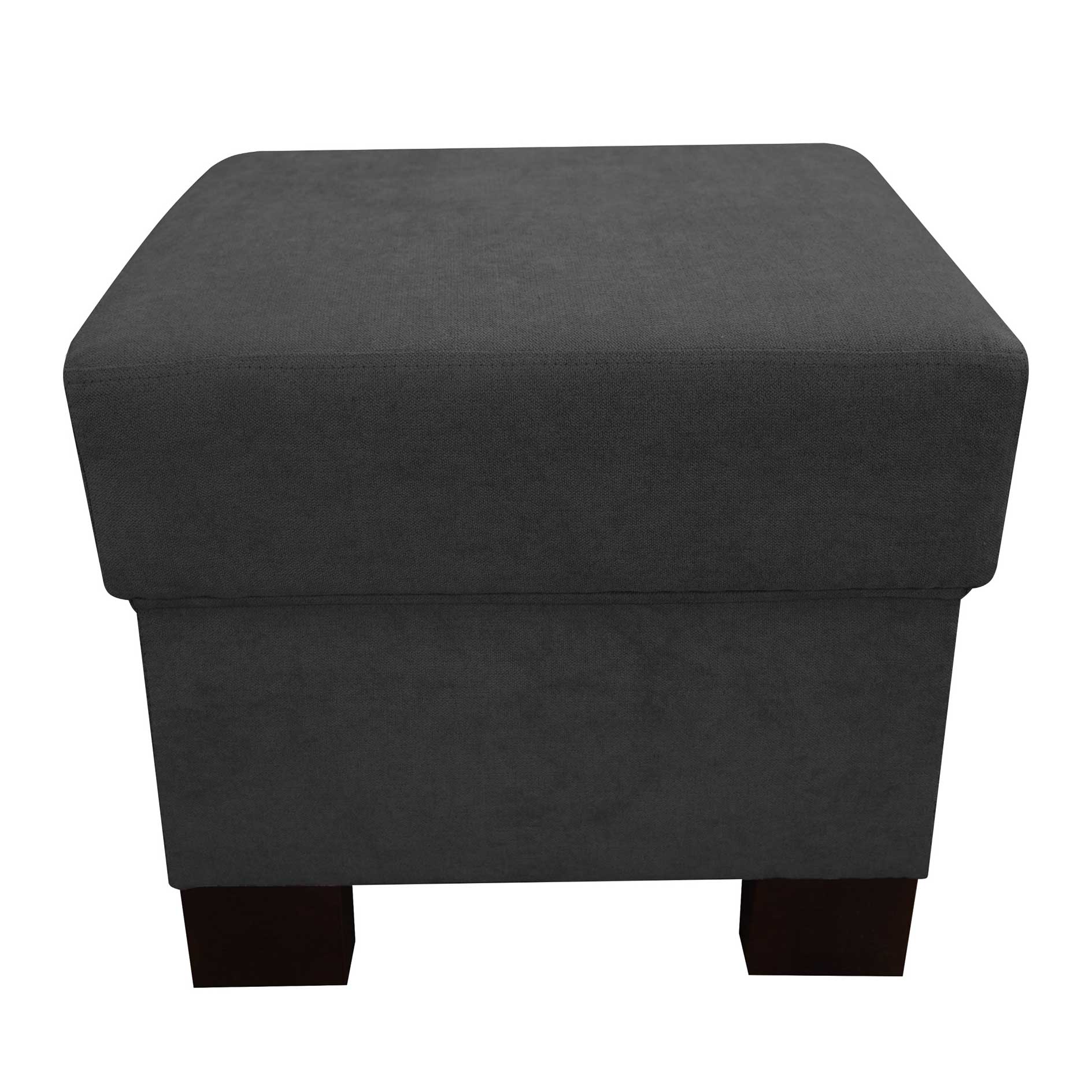 Hocker - graphite - Kaltschaum-Polsterung - 51 cm breit