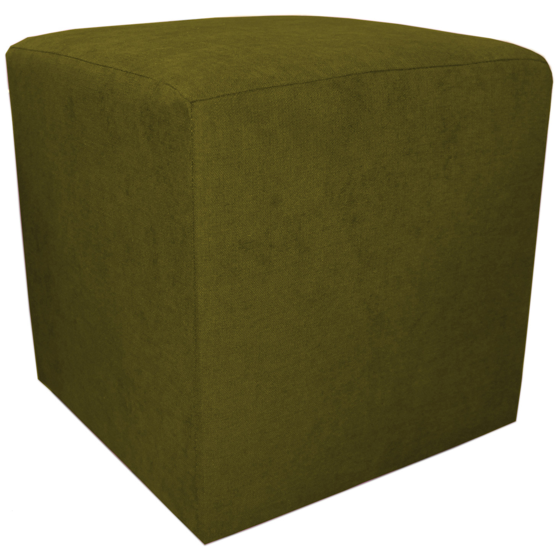 Hocker - olive - Cord - 45x45 cm