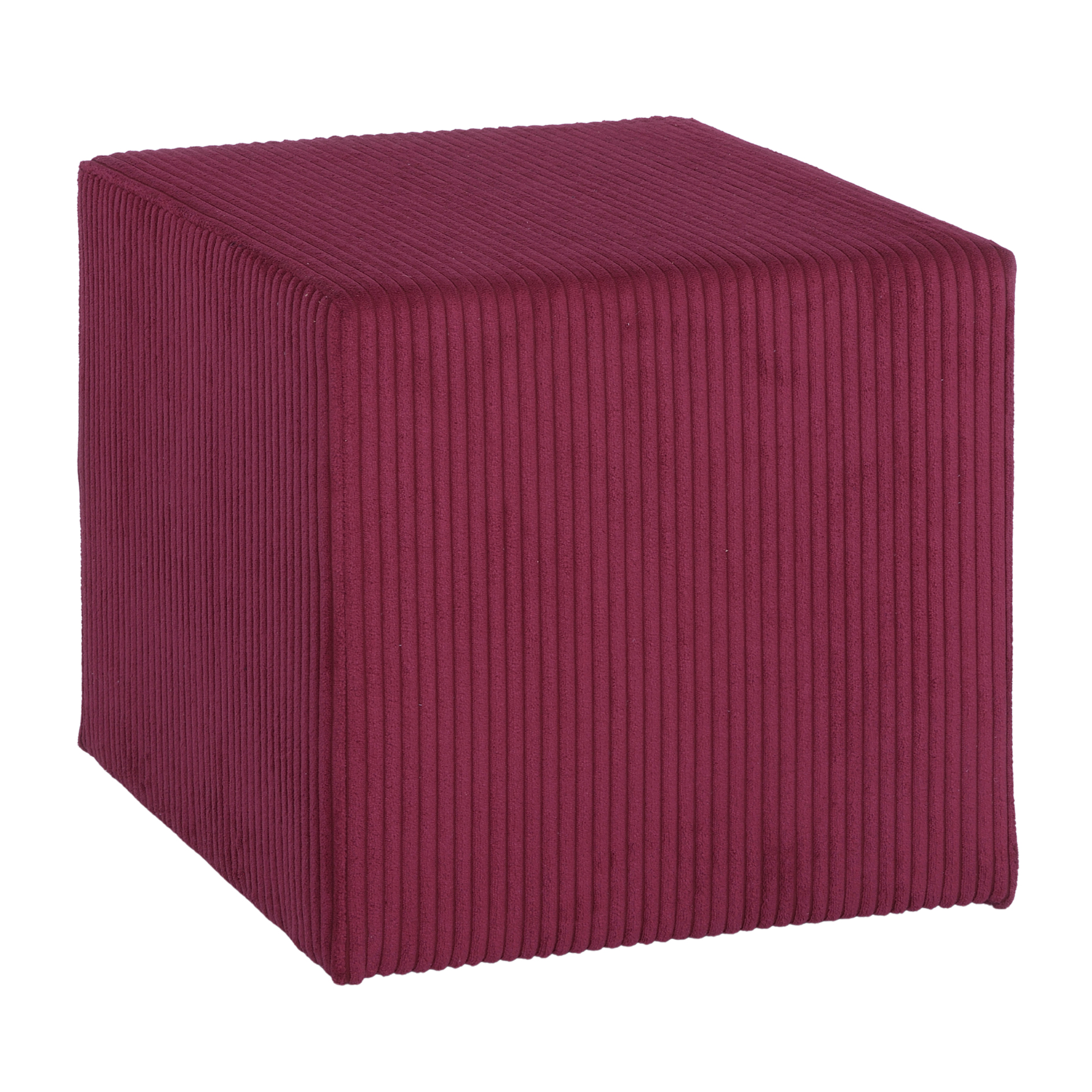 Hocker - red - Cord - 45x45 cm