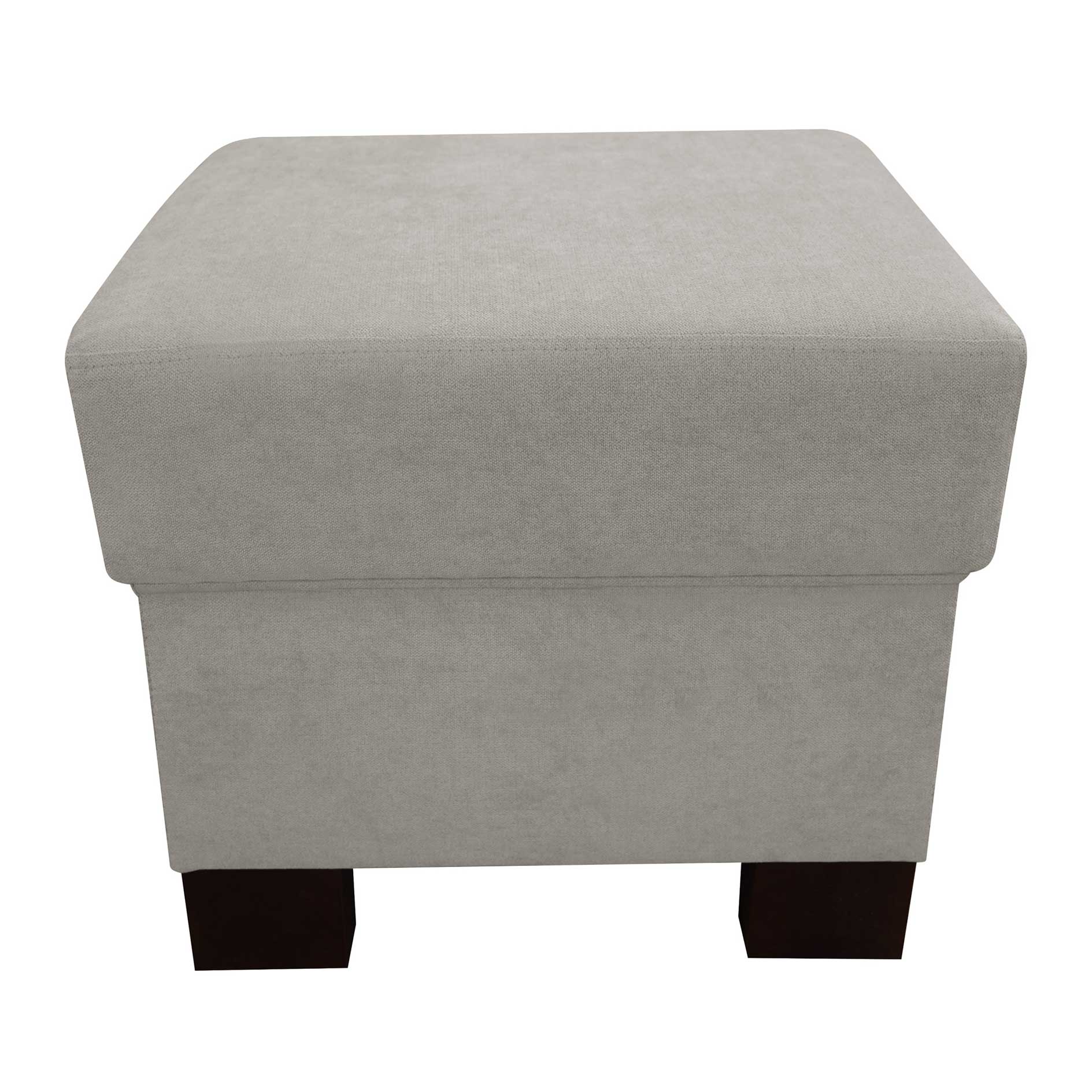 Hocker - taupe - Kaltschaum-Polsterung - 51 cm breit
