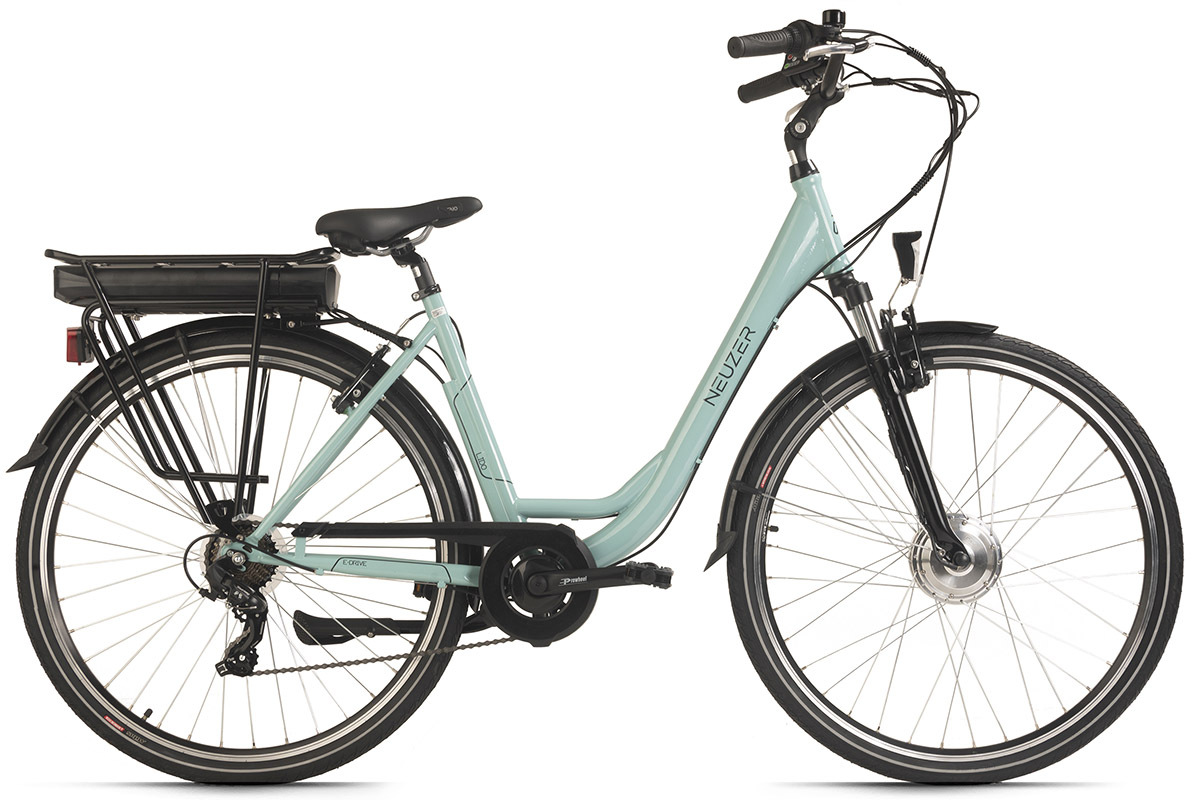 Hollandia Damen E-Citybike LIDO 28'' - grün - 49 cm Rahmenhöhe