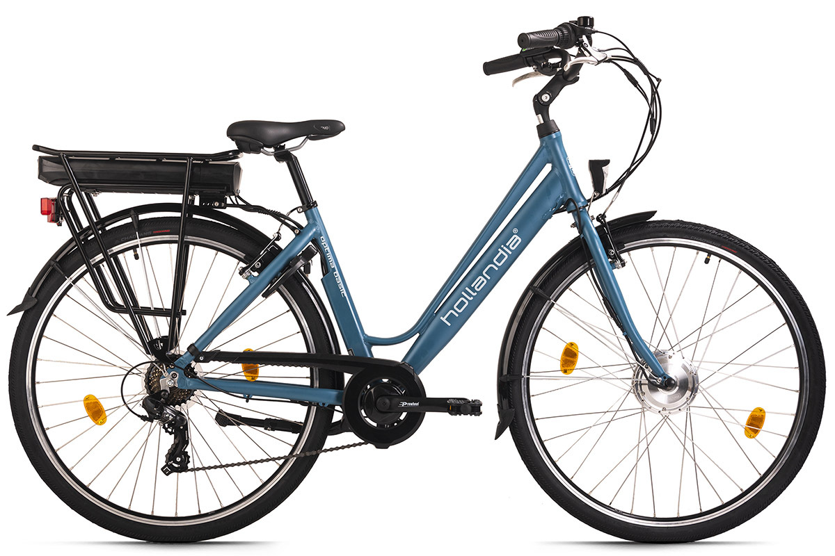 Hollandia Damen E-Citybike OPTIMA BASIC 28'' - blau - 46 cm Rahmenhöhe