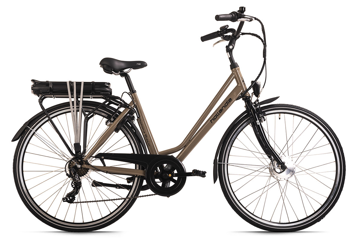 Hollandia Damen E-Citybike OPTIMA BASIC 28'' - braun - 50 cm Rahmenhöhe