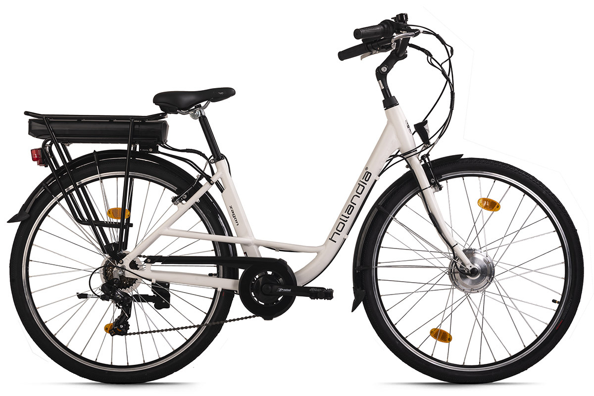 Hollandia Damen E-Citybike ZAGON 28'' - weiß - 44 cm Rahmenhöhe
