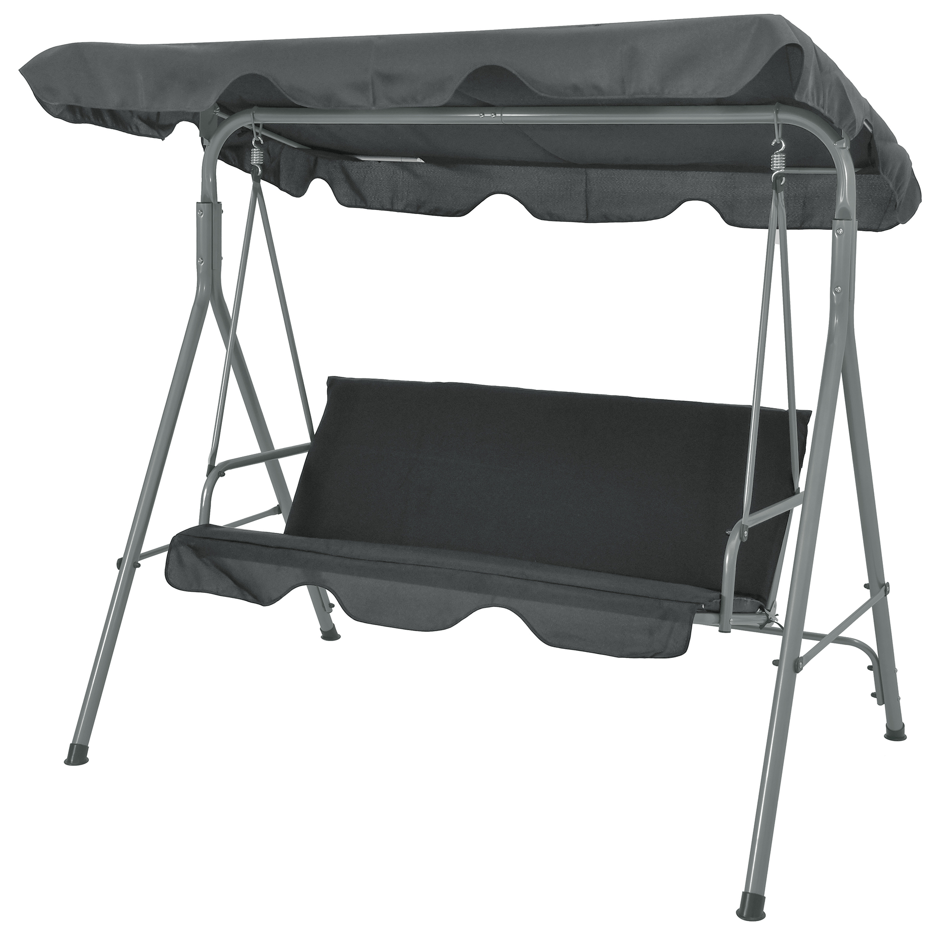 Hollywoodschaukel - grau - 170 cm breit