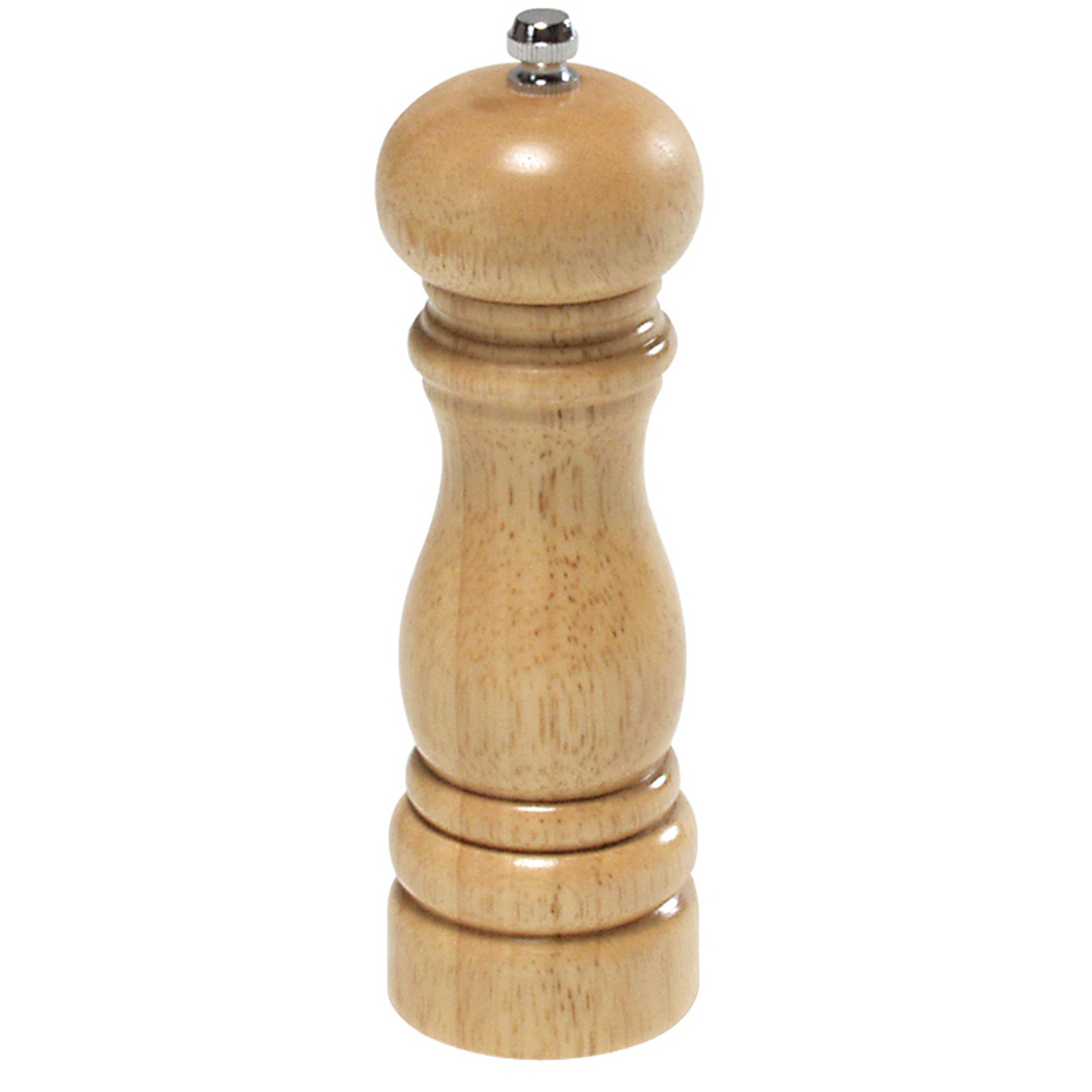 Holz-Pfeffermühle - braun - 17 cm