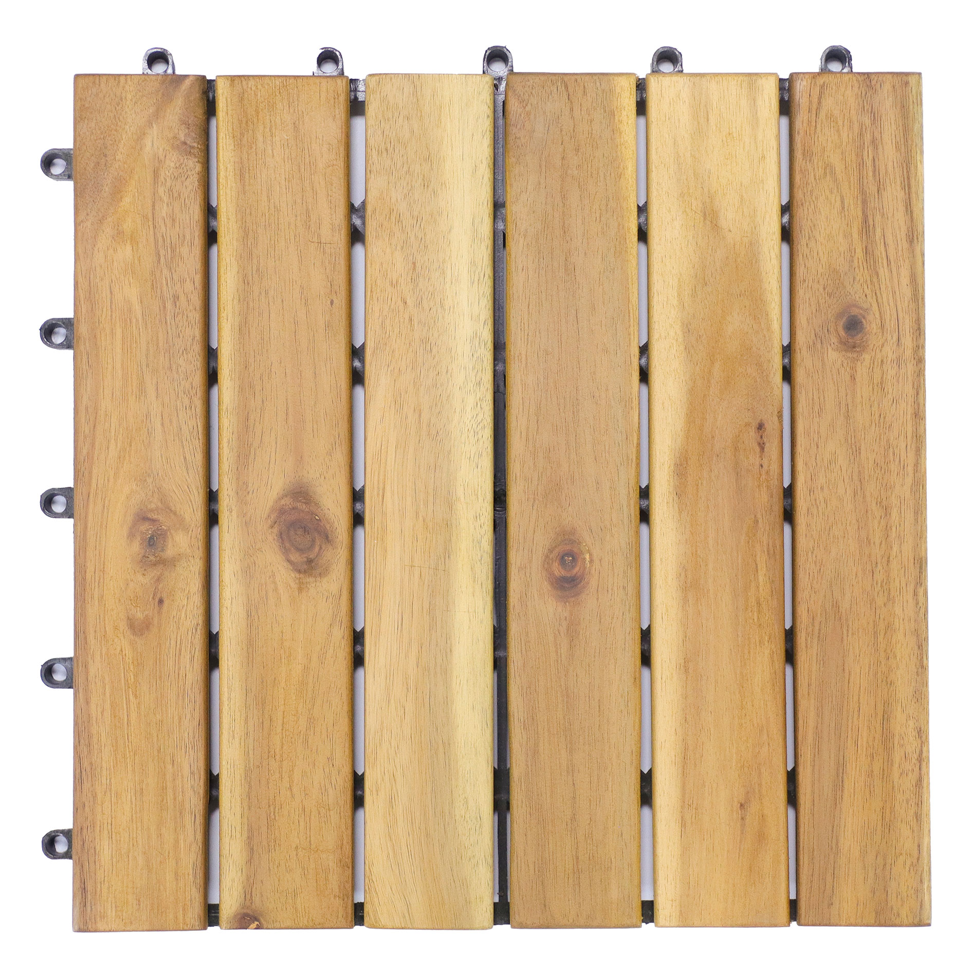 Holzfliese - Acacia Mangium - gerade - 30x30 cm