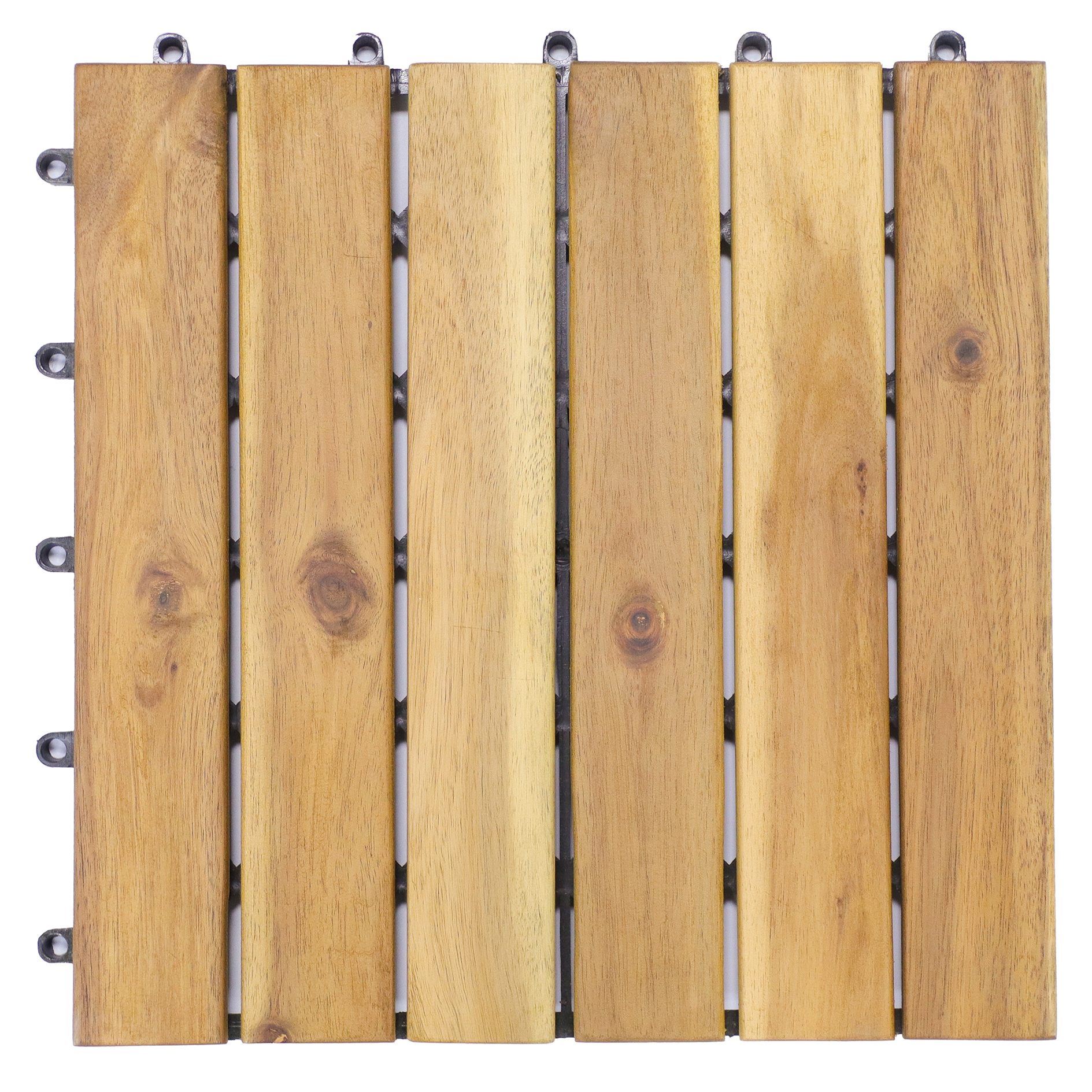 Holzfliese - Acacia Mangium - gerade - 30x30 cm
