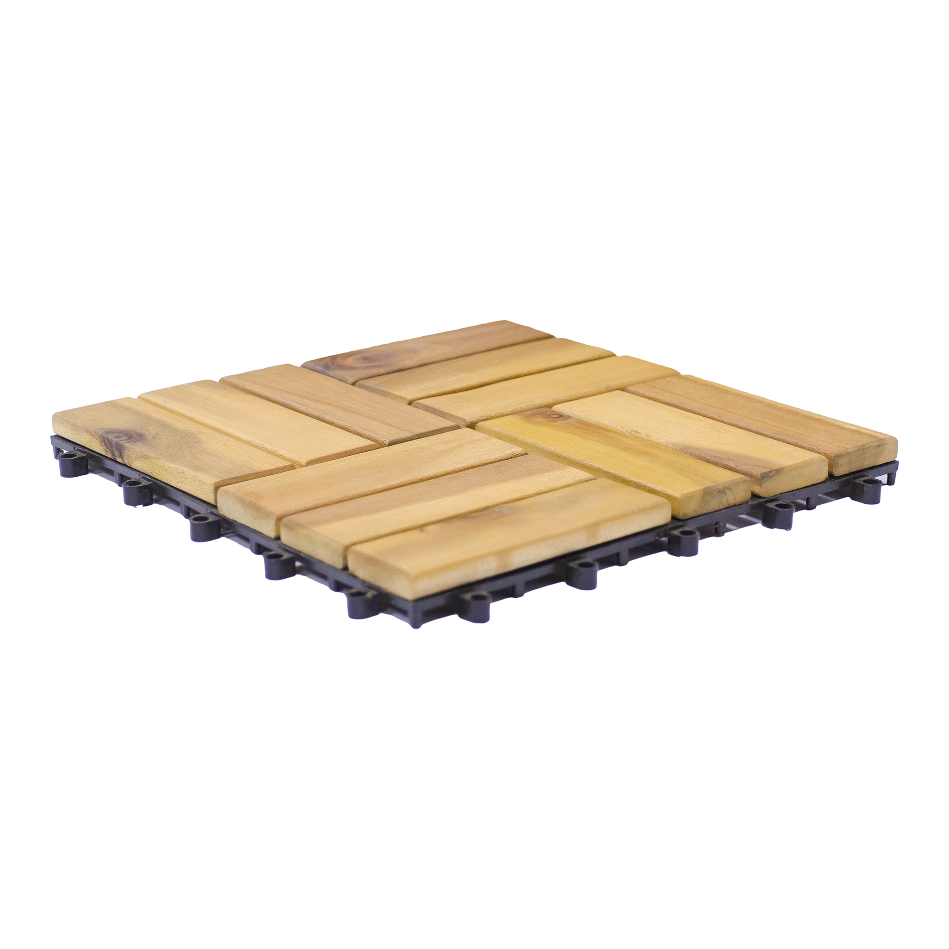 Holzfliese - Acacia Mangium - Würfel - 30x30 cm