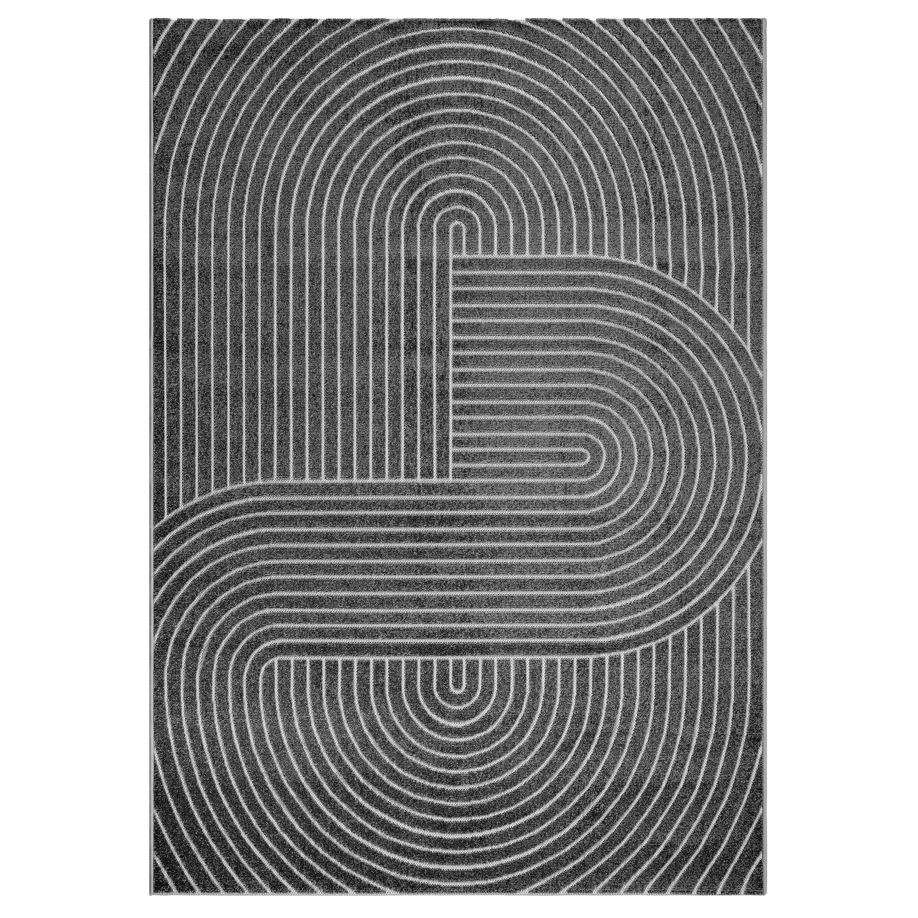 In-/Outdoor-Designteppich - anthrazit - 80x150 cm