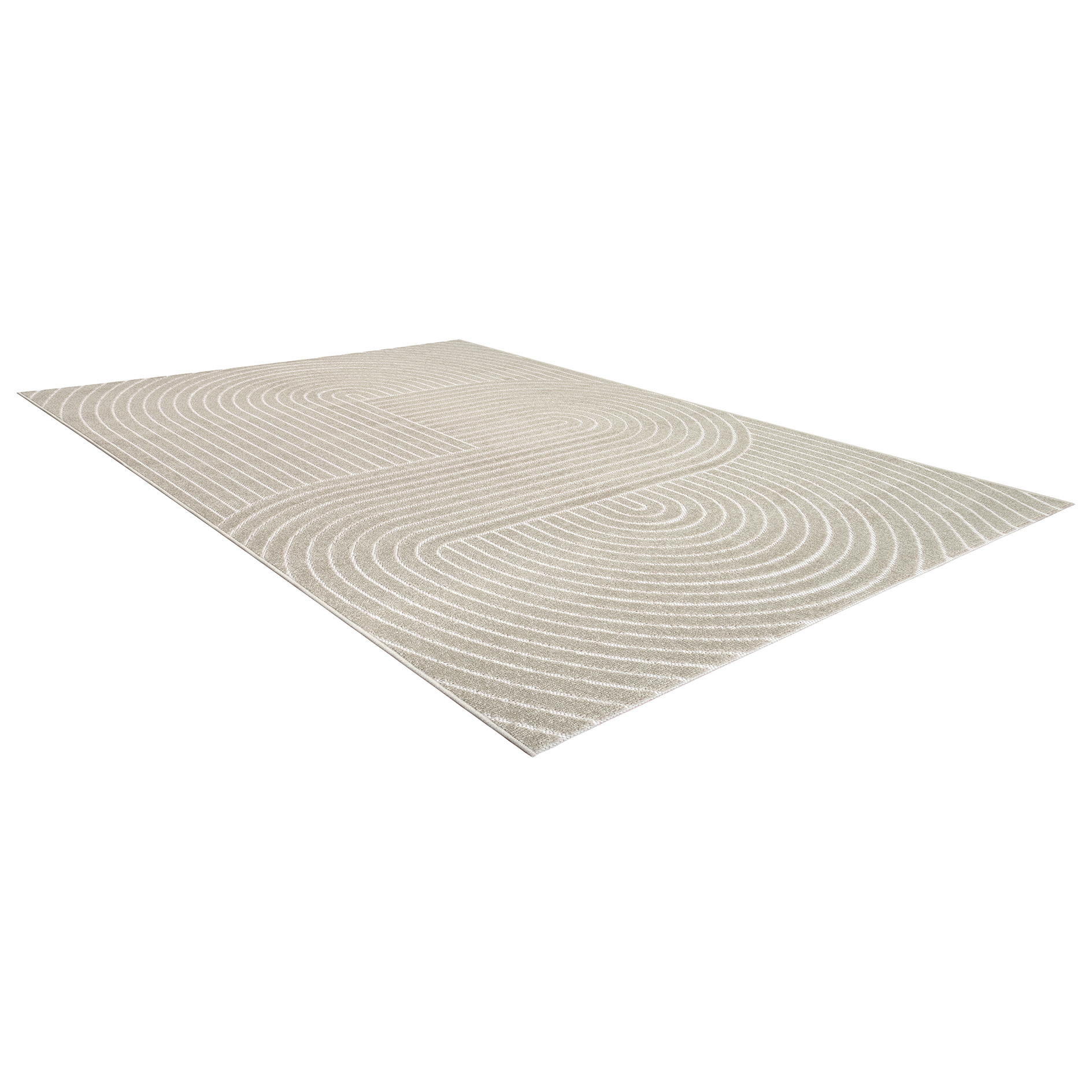In-/Outdoor-Designteppich - beige - 160x220 cm