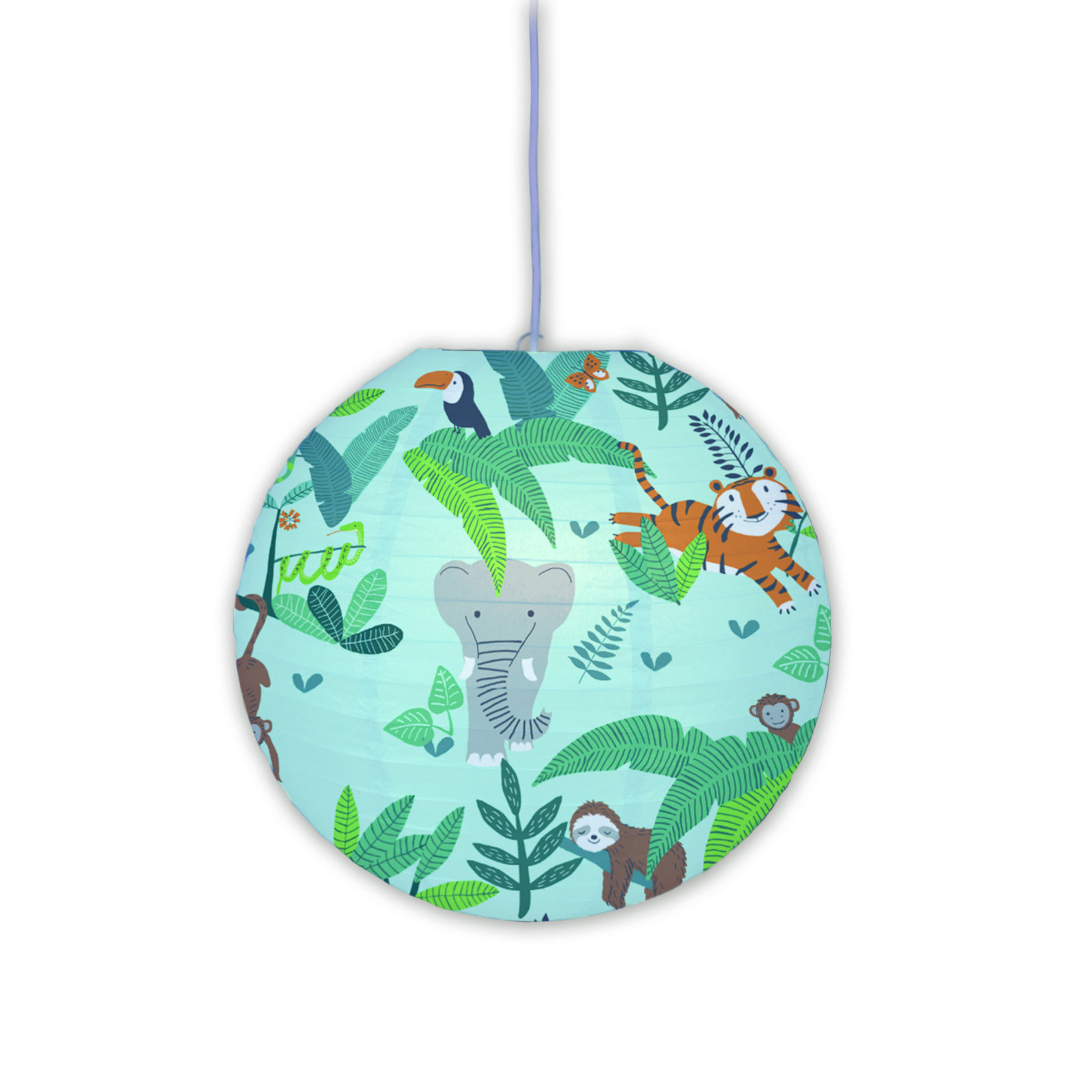 Japanballon Dschungeltiere - bunt - Ø 40 cm
