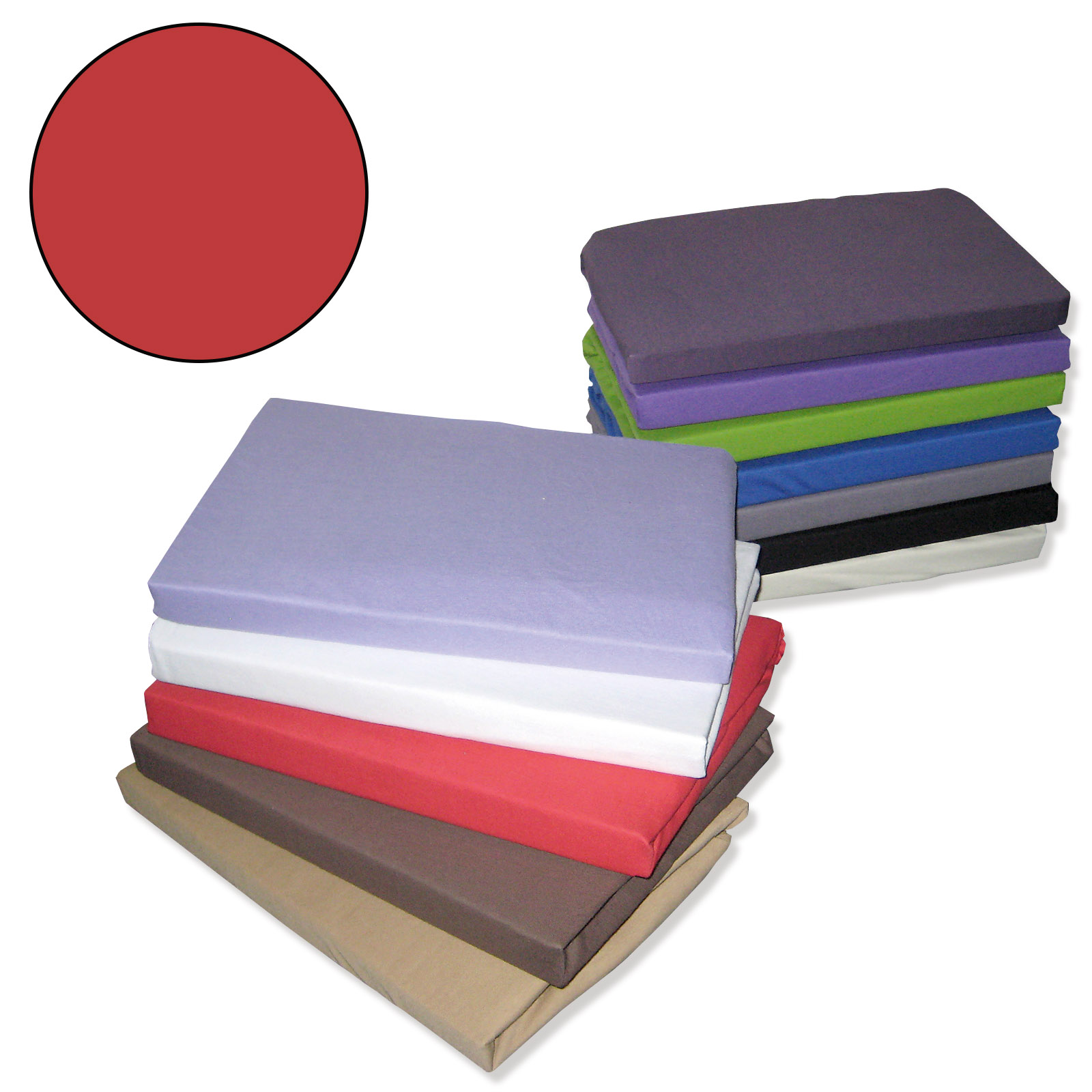 Jersey-Spannbettlaken - kirsche - 180x200 cm