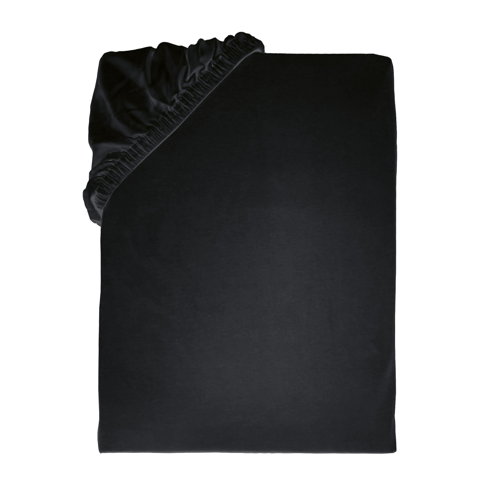 Jersey-Spannbettlaken - schwarz - 140-160x200 cm