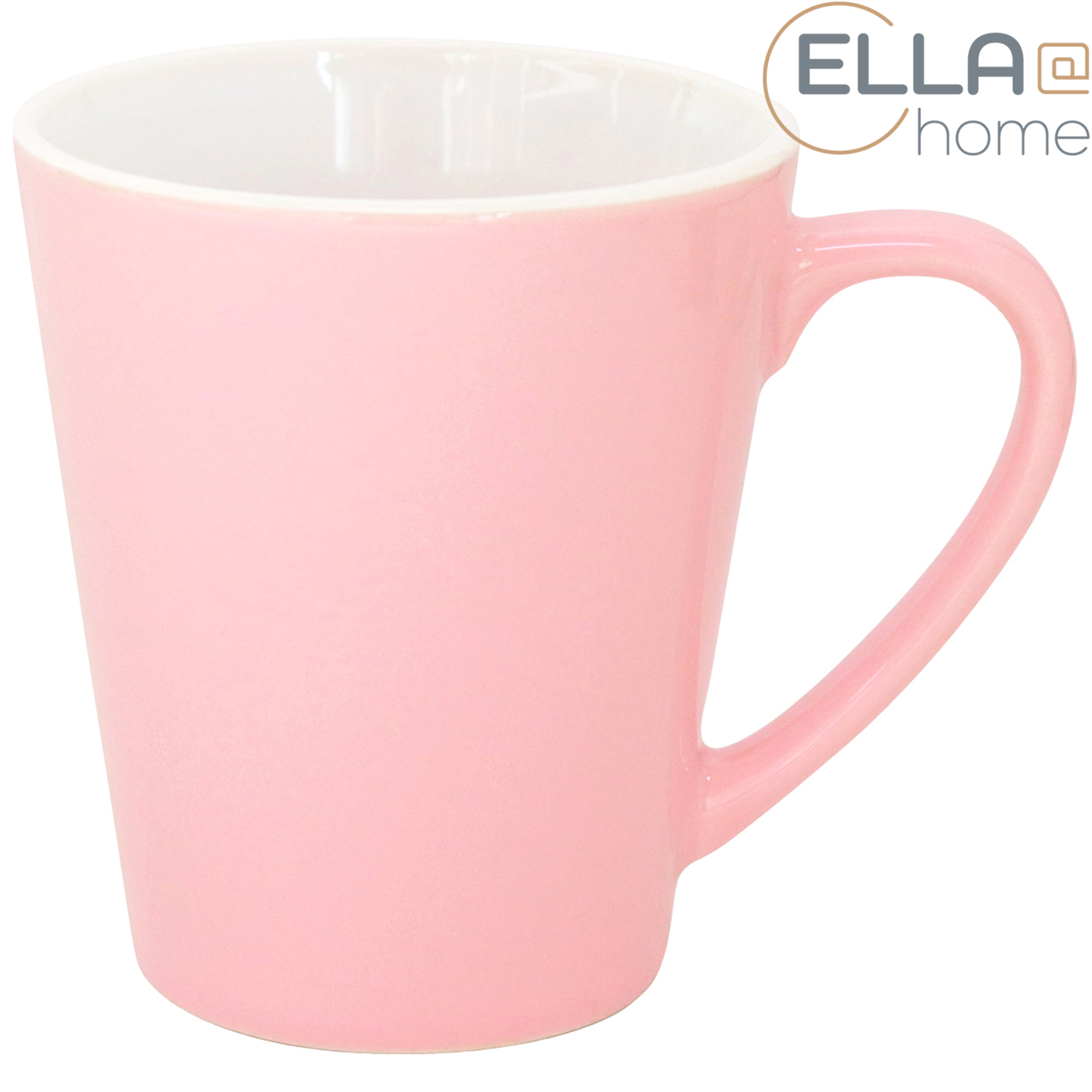 Kaffeebecher - pink - Steingut - 260 ml