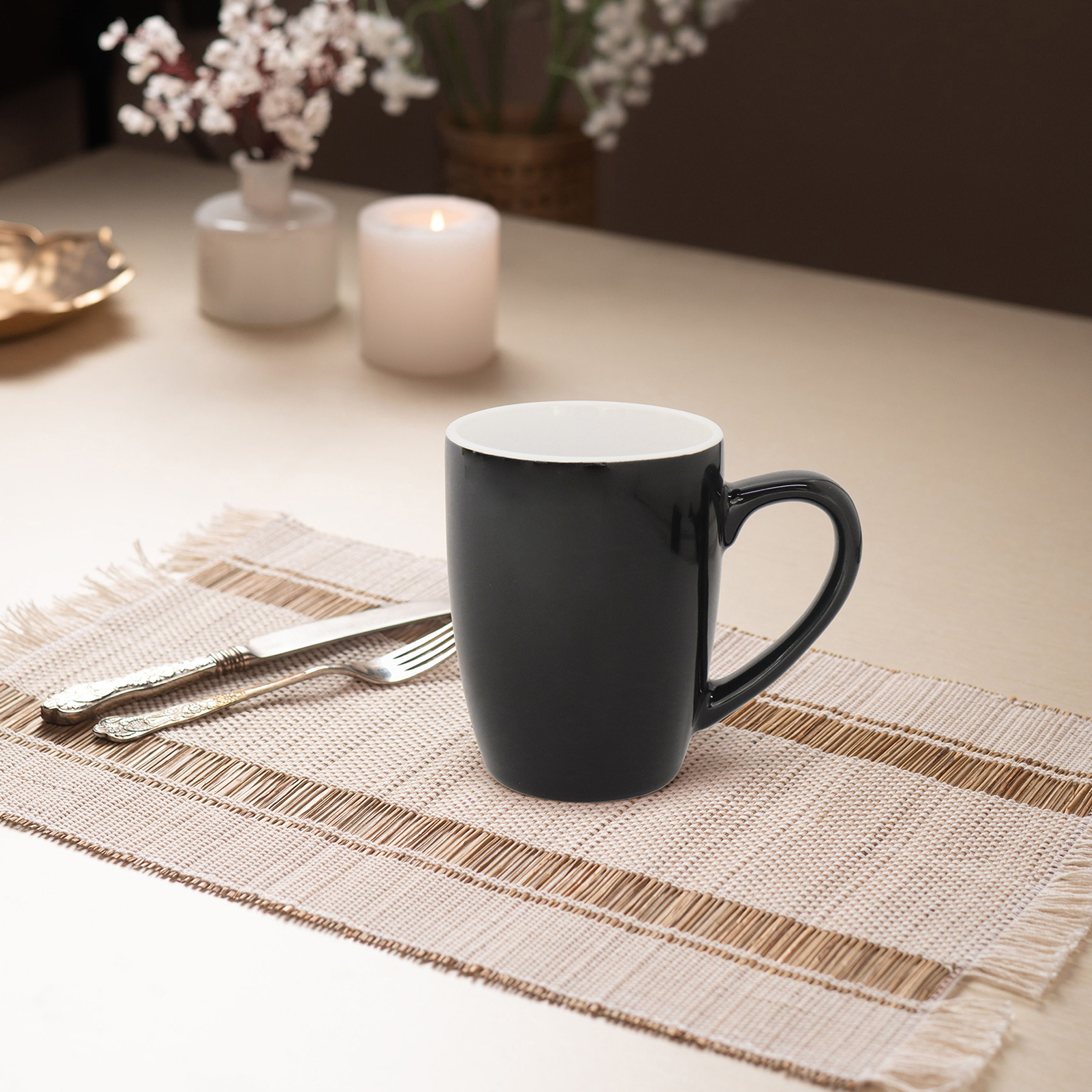 Kaffeebecher - schwarz - 260 ml