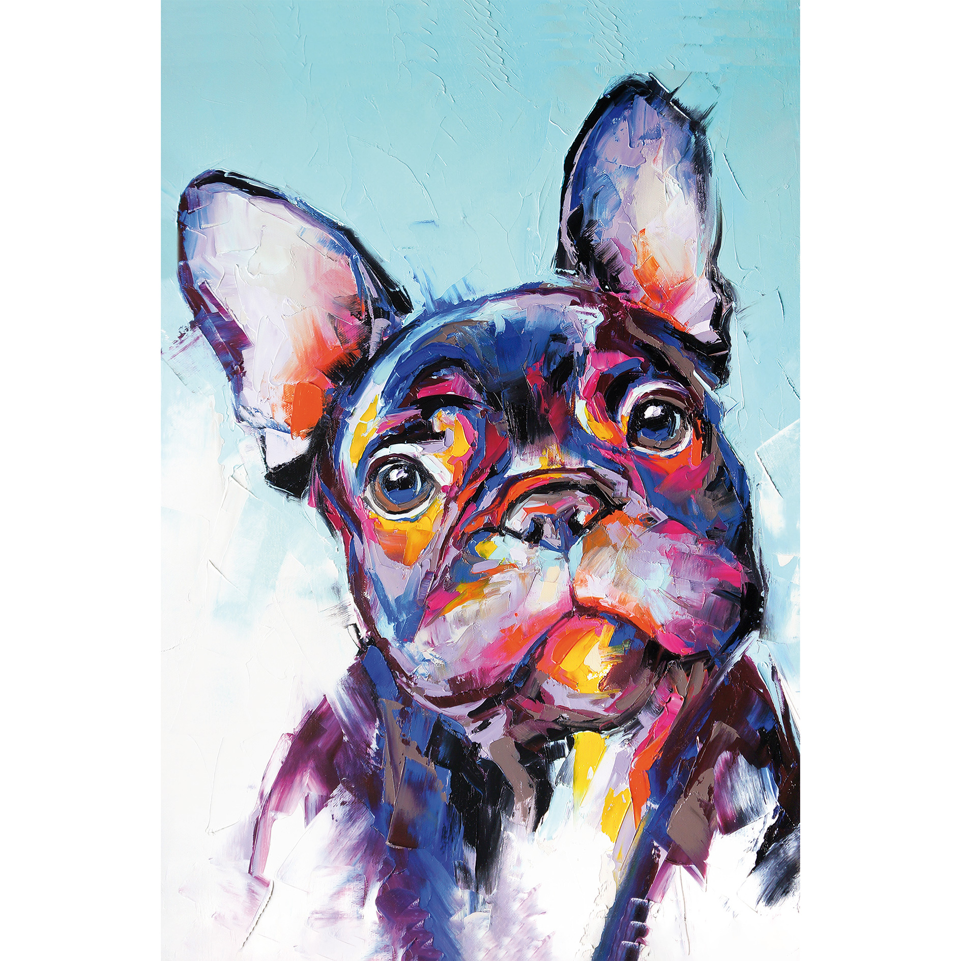 Keilrahmenbild BULLDOGGE - 60x90 cm