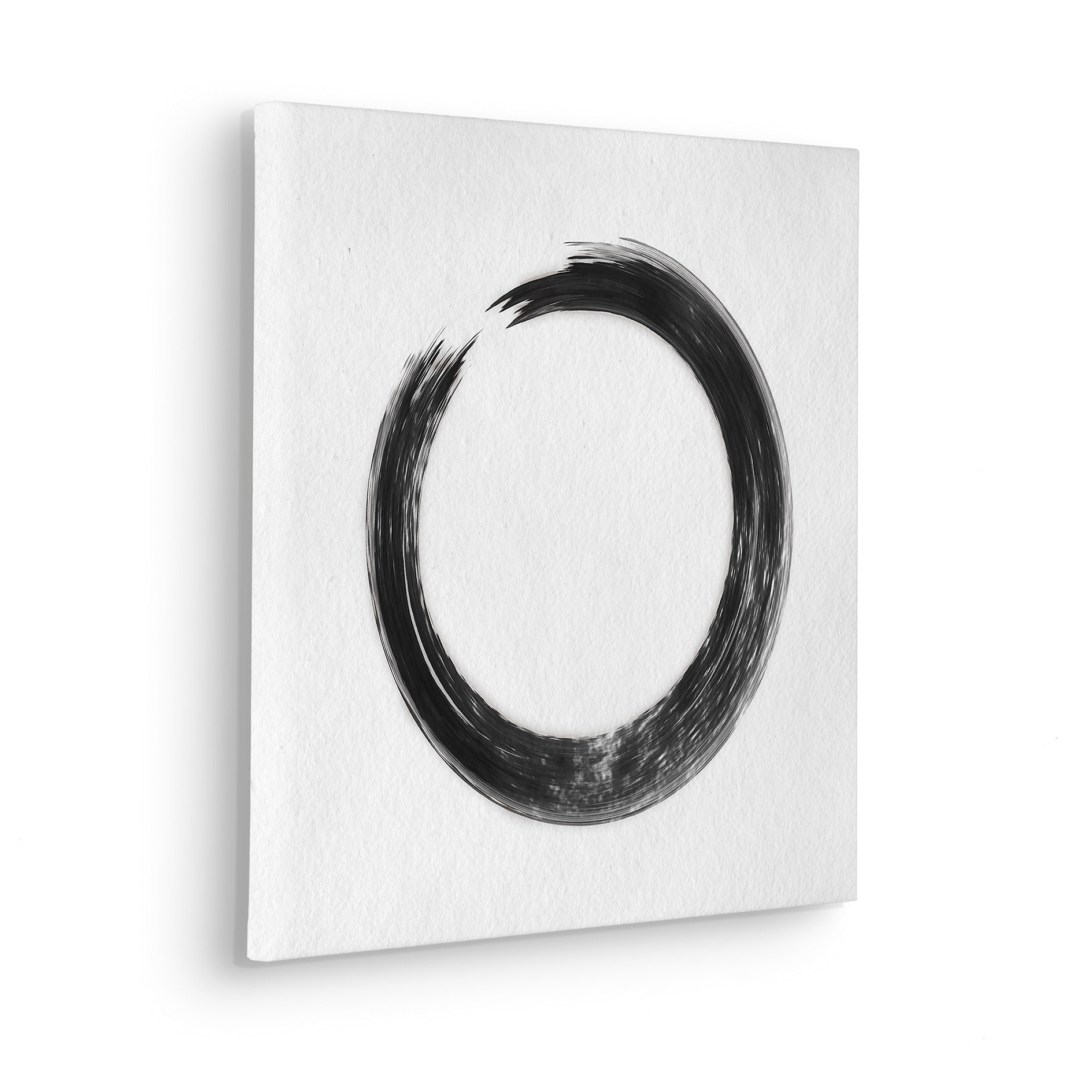 Keilrahmenbild CIRCULAR - schwarz-weiß - 40x40 cm