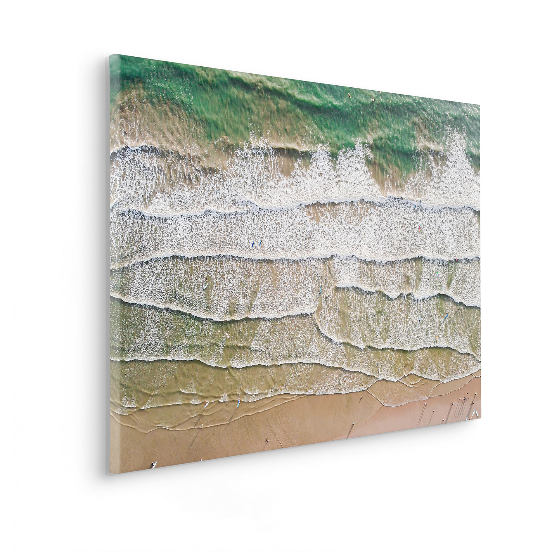 Keilrahmenbild DAY AT THE BEACH - bunt - 90x60 cm