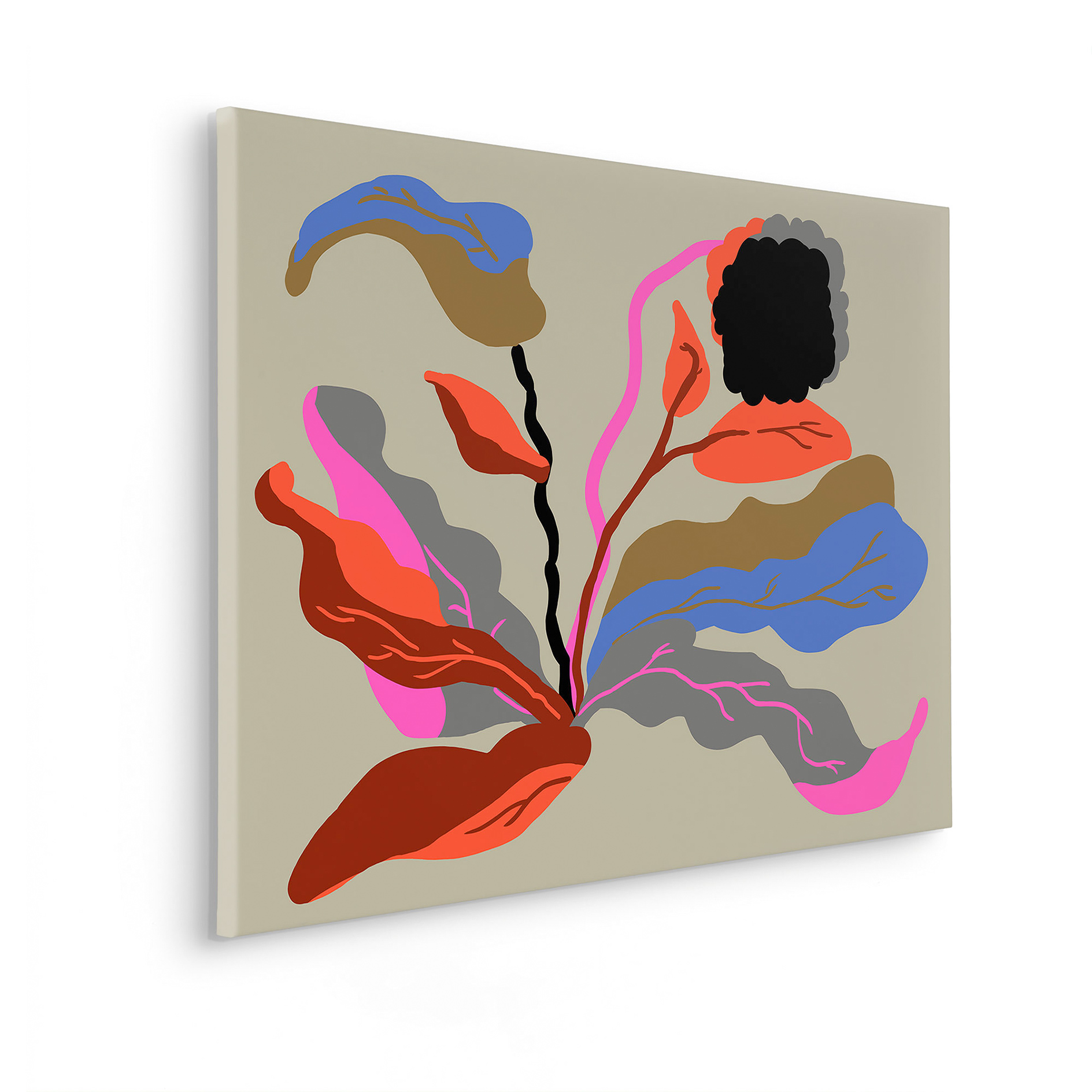 Keilrahmenbild FLIRT - bunt - 90x60 cm