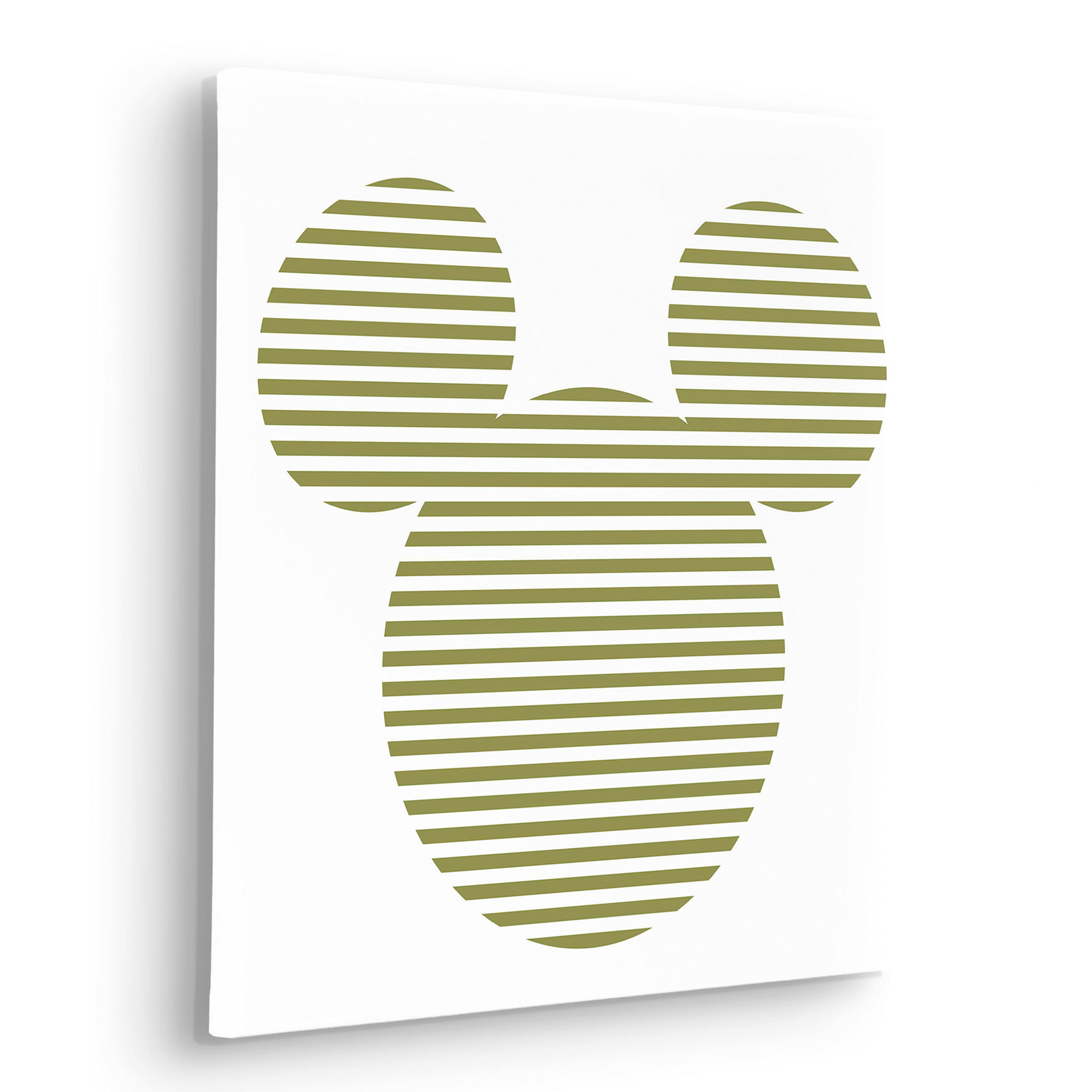 Keilrahmenbild MICKEY HORIZONTAL STRIPES - bunt - 40x40 cm