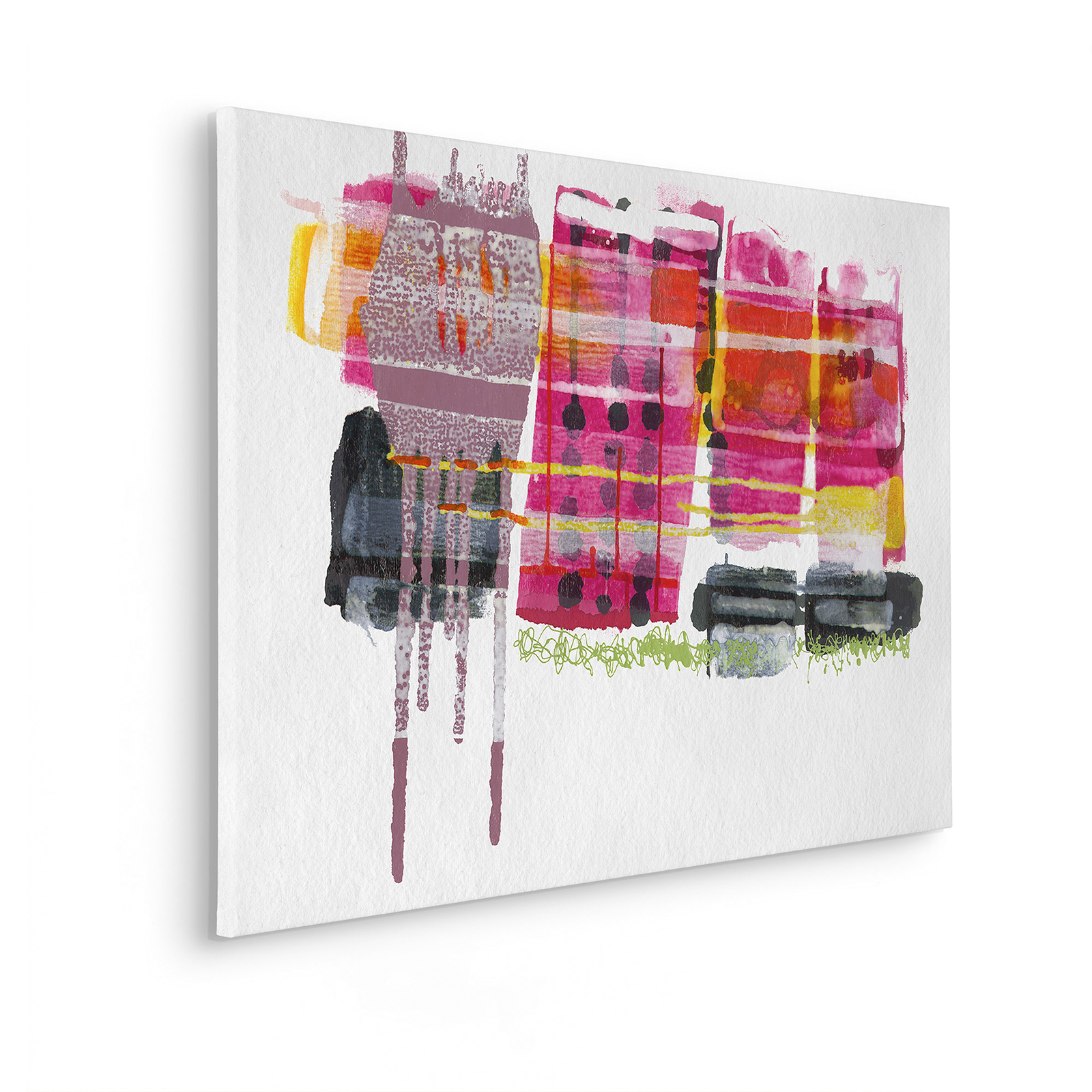 Keilrahmenbild RUBY PINK - bunt - 90x60 cm