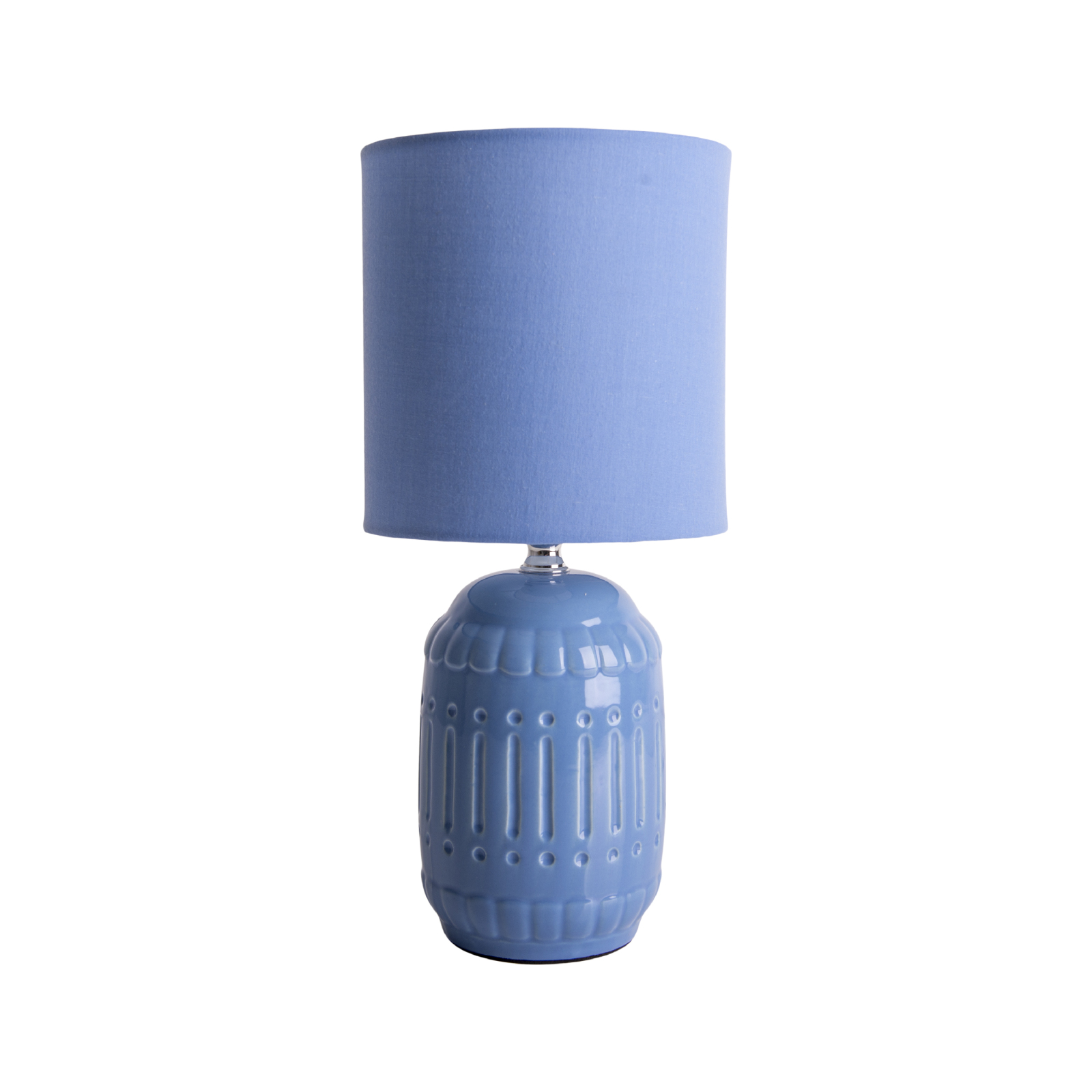 Keramik Tischleuchte ERIDA - hellblau - 30 cm hoch 