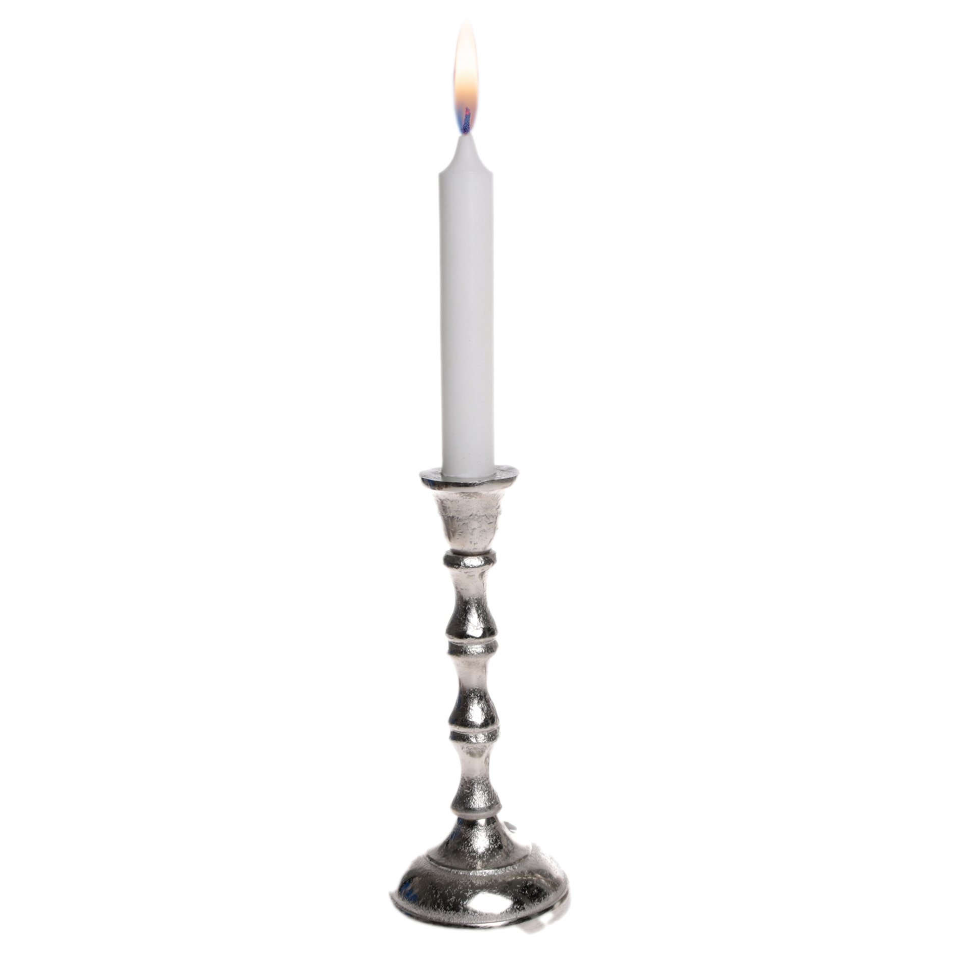 Kerzenständer - silber - 21 cm hoch