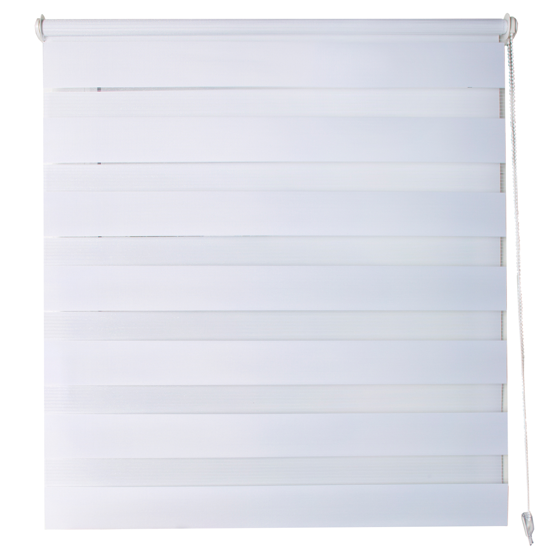 Kettenzugrollo ZEBRA - weiß - 70x150 cm