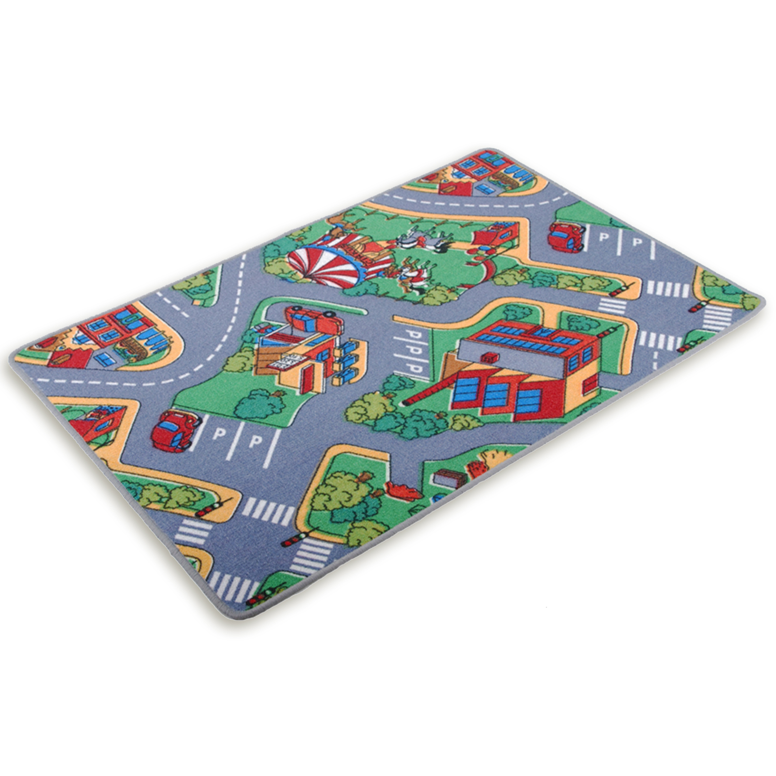 Kinder-Spielteppich - Autobahn - 140x200 cm