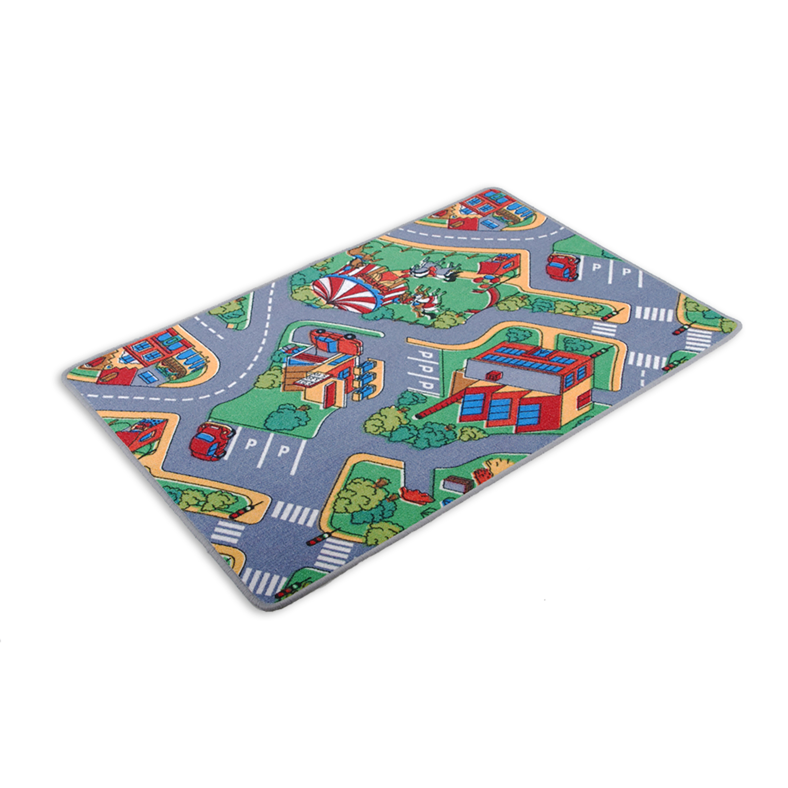Kinder-Spielteppich - Autobahn - 80x120 cm
