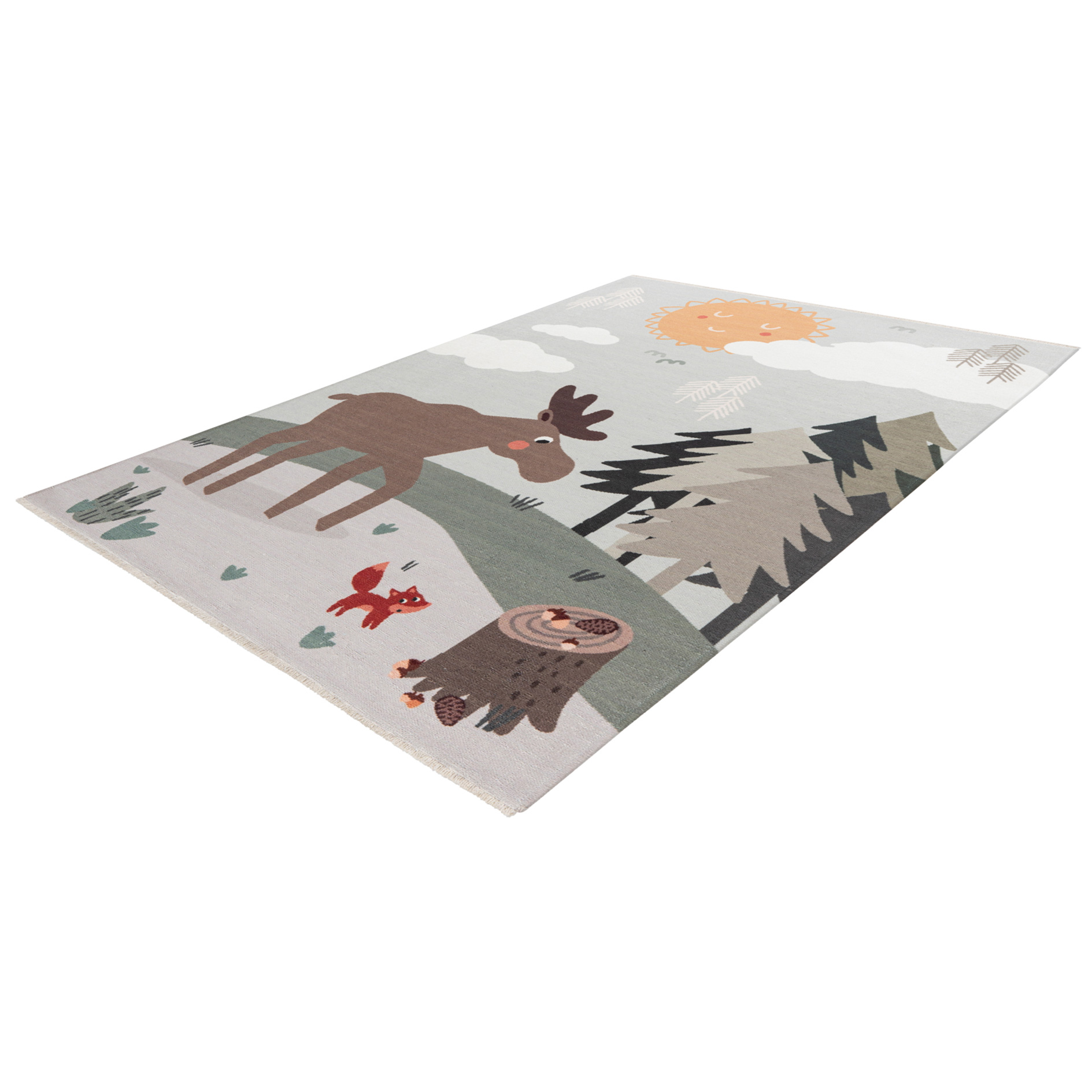 Kinderteppich ELCH - multicolor - 115x170 cm