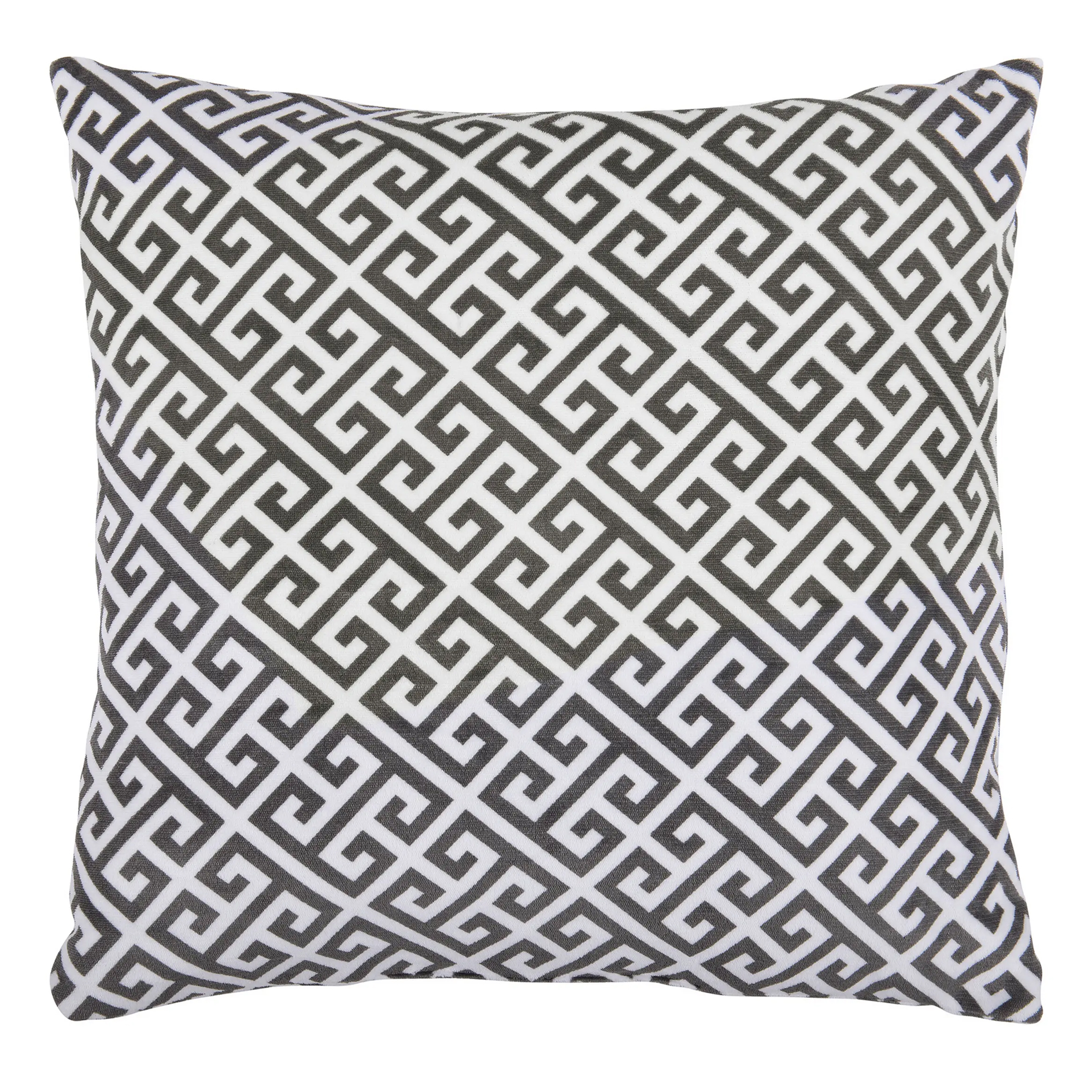 Kissen - anthrazit-weiß - 60x60 cm