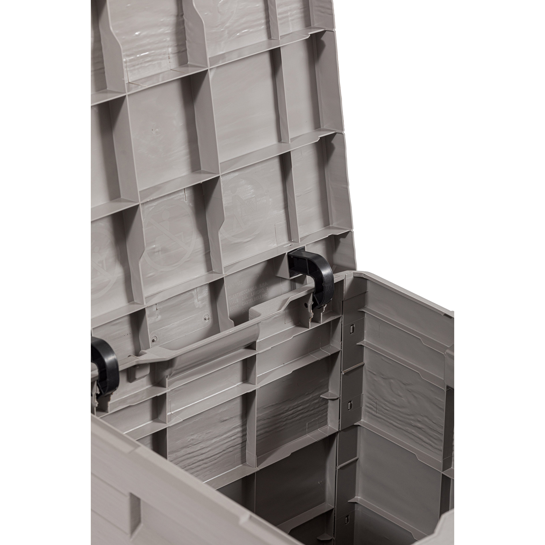 Kissenbox - grau - 90 Liter