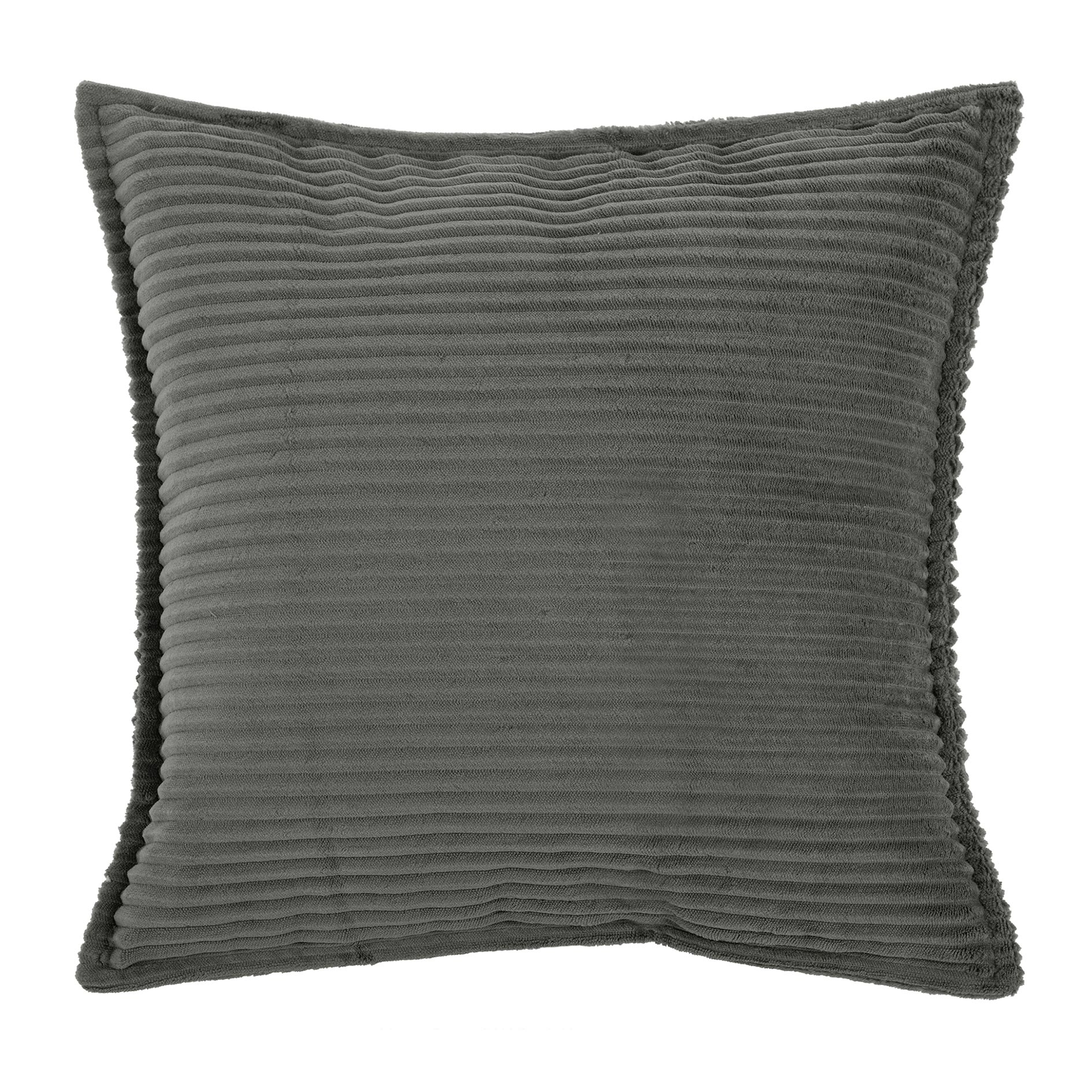 Kissenhülle - anthrazit - Cord - 45x45 cm