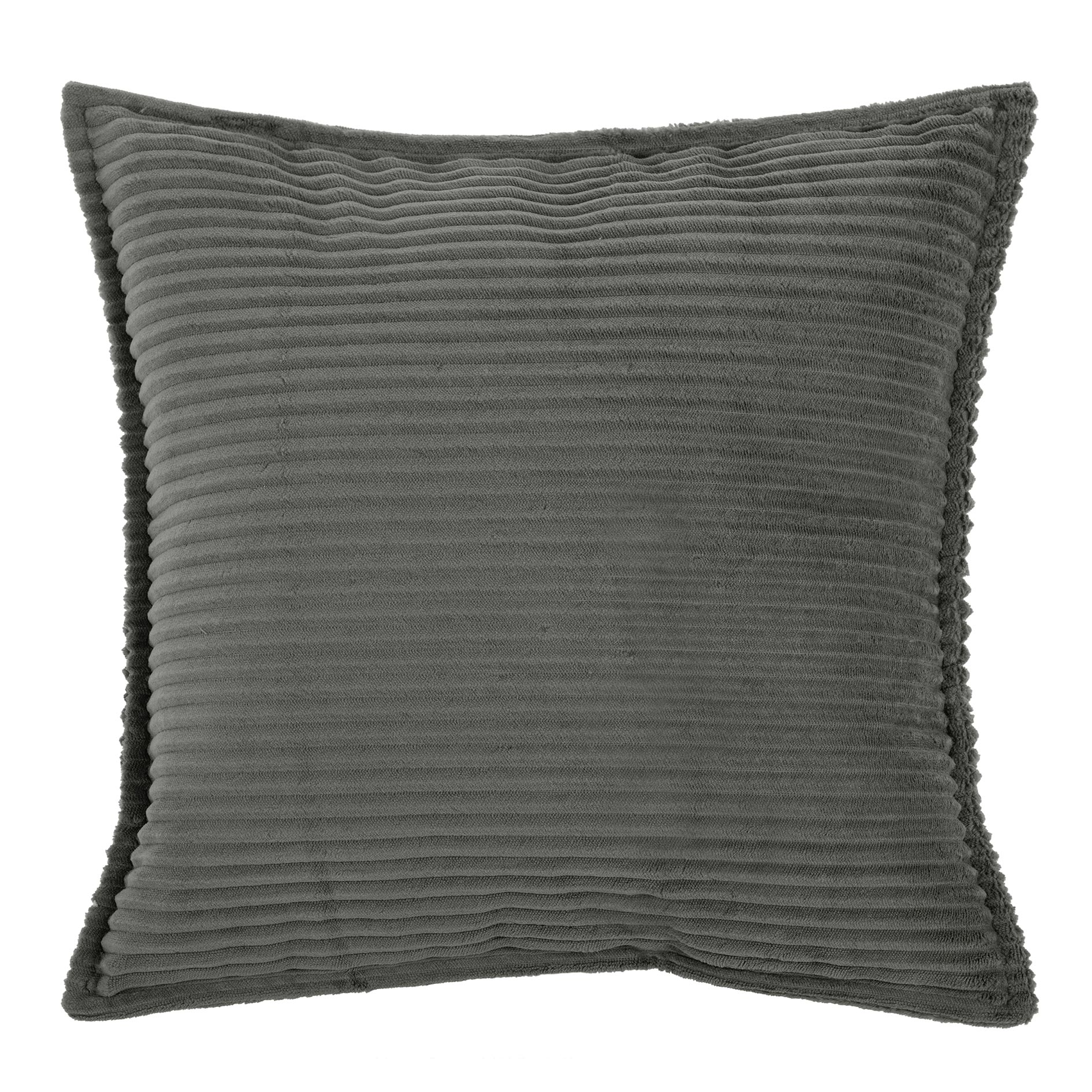 Kissenhülle - anthrazit - Cord - 60x60 cm