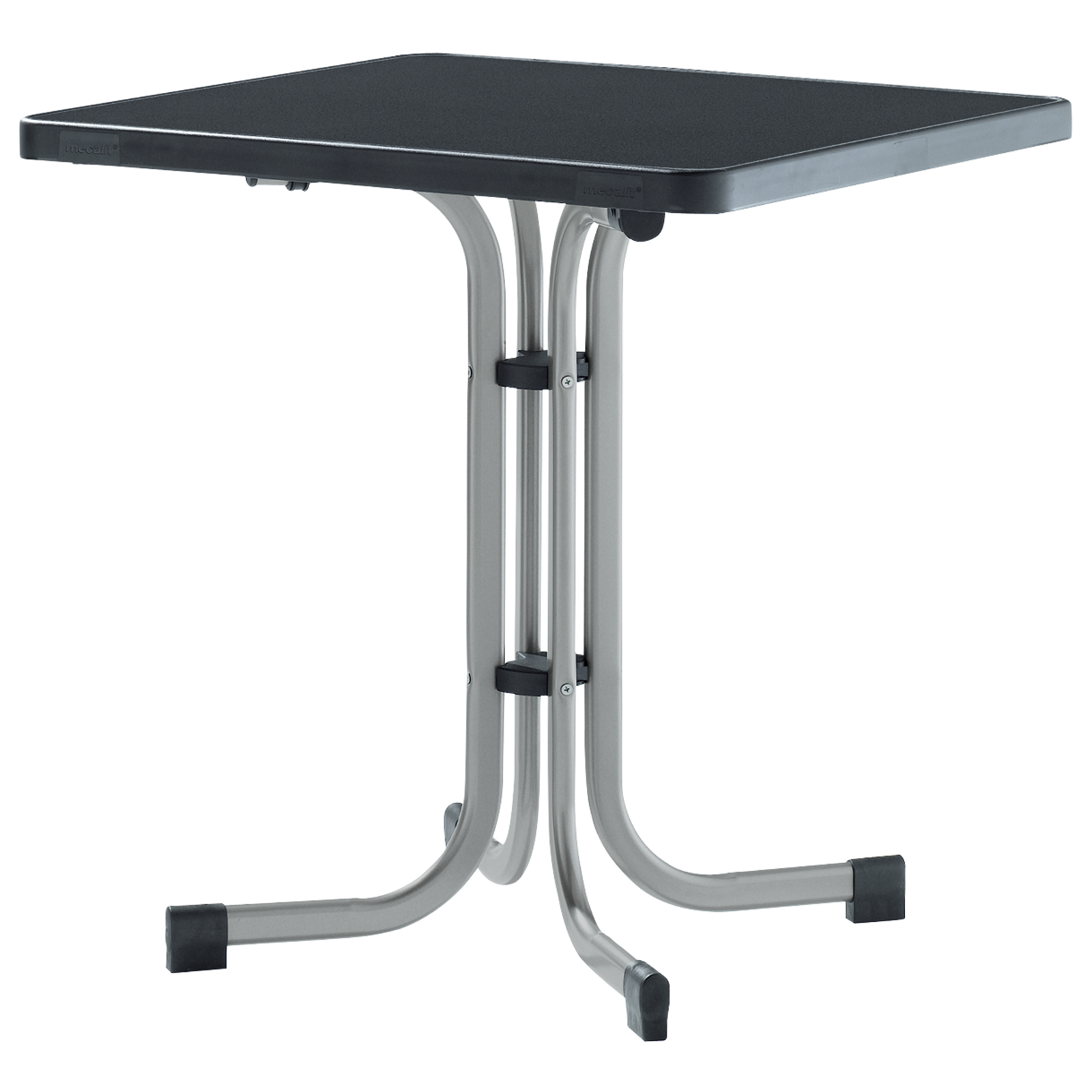 Klapptisch BOULEVARD - graphit-silber - 70x70 cm