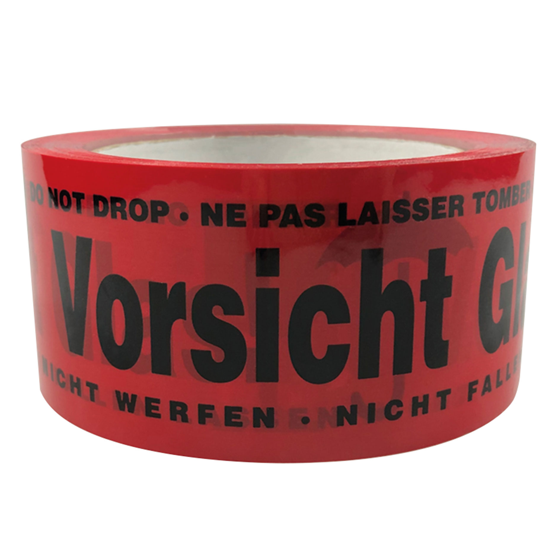Klebeband - rot - Vorsicht Glas
