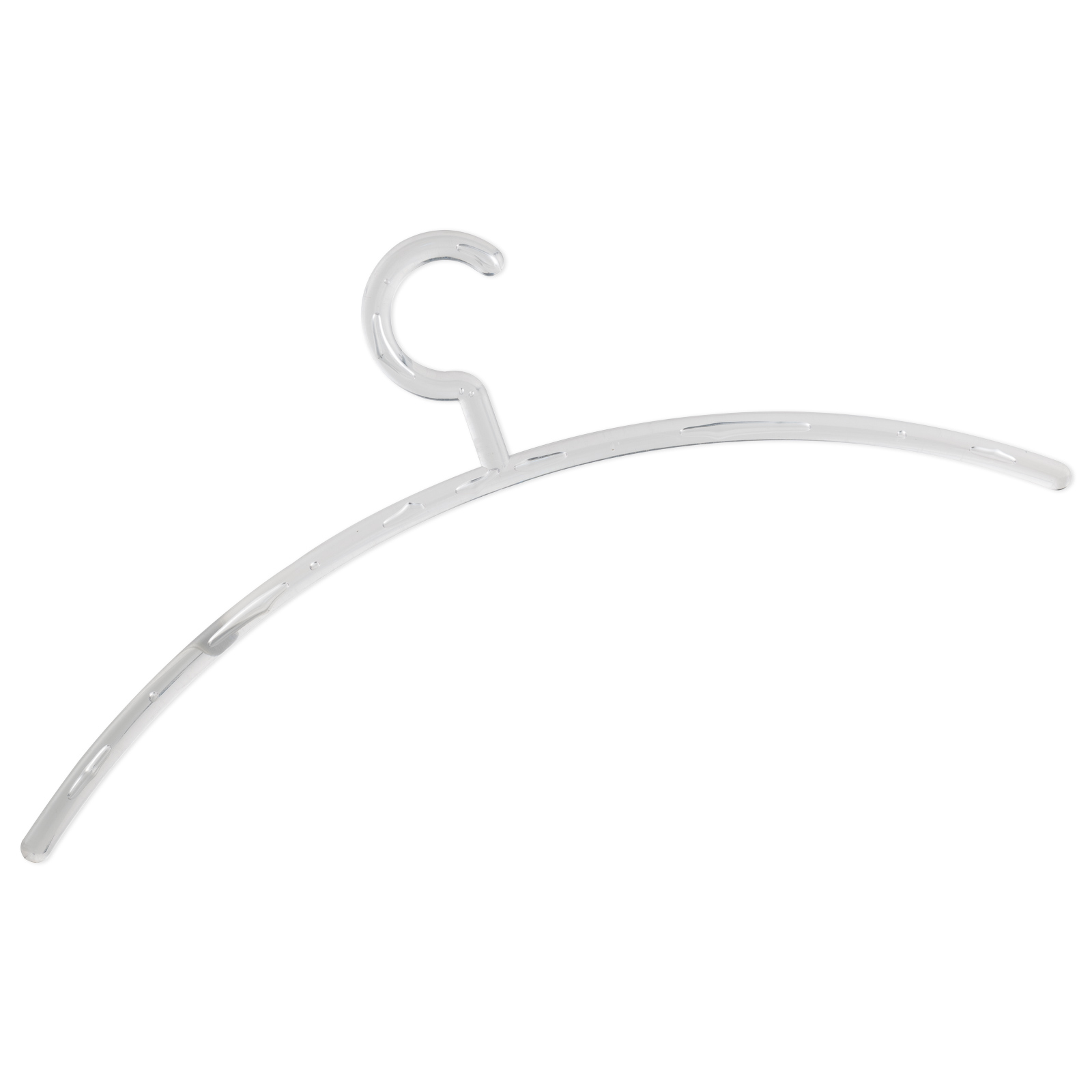 Kleiderbügel - transparent - Blasenoptik - Kunststoff - 45 cm